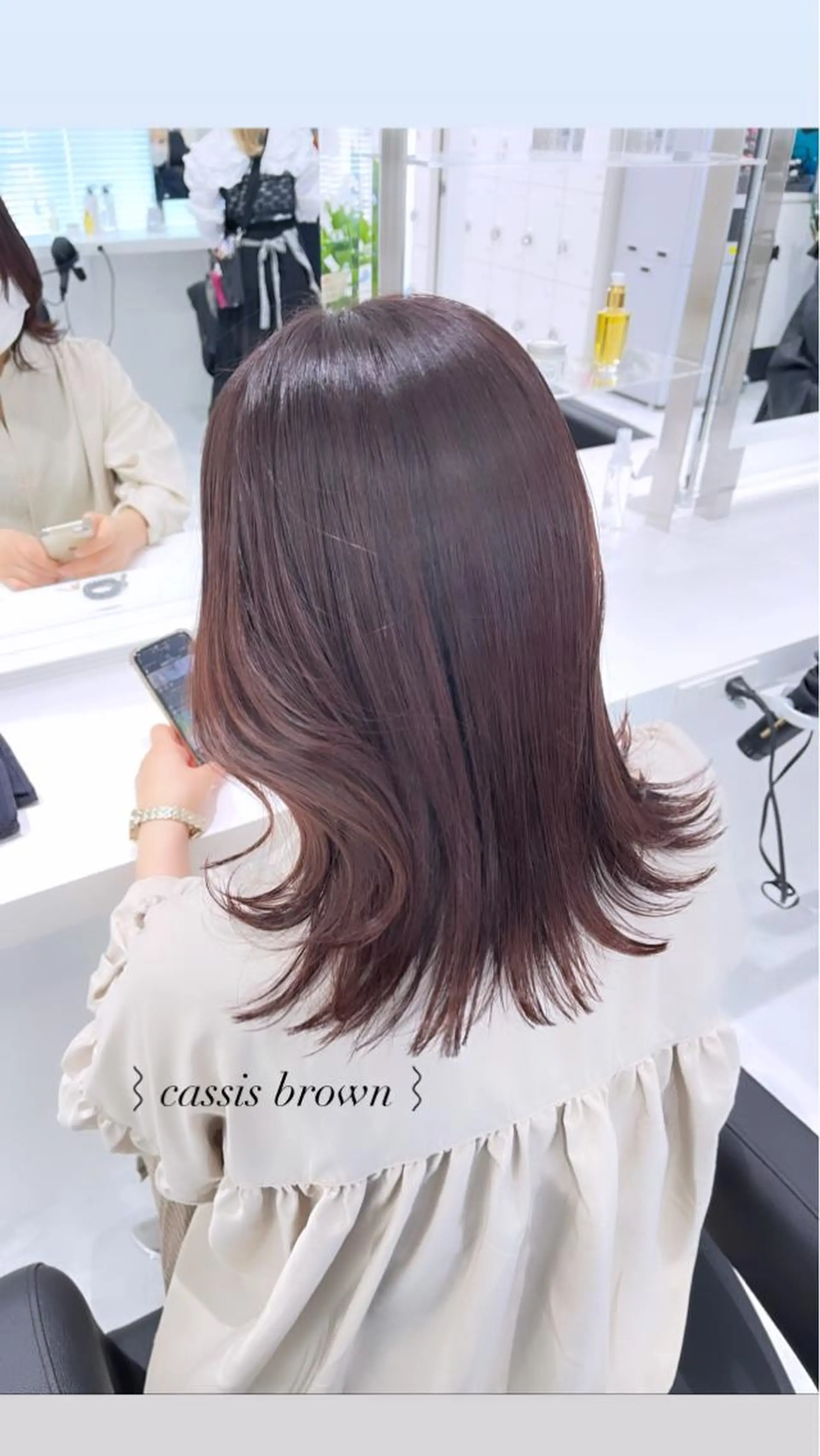 ロング カラー 𝘳𝘺𝘰𝘬𝘢 髪質改善／ブリーチのヘアスタイル