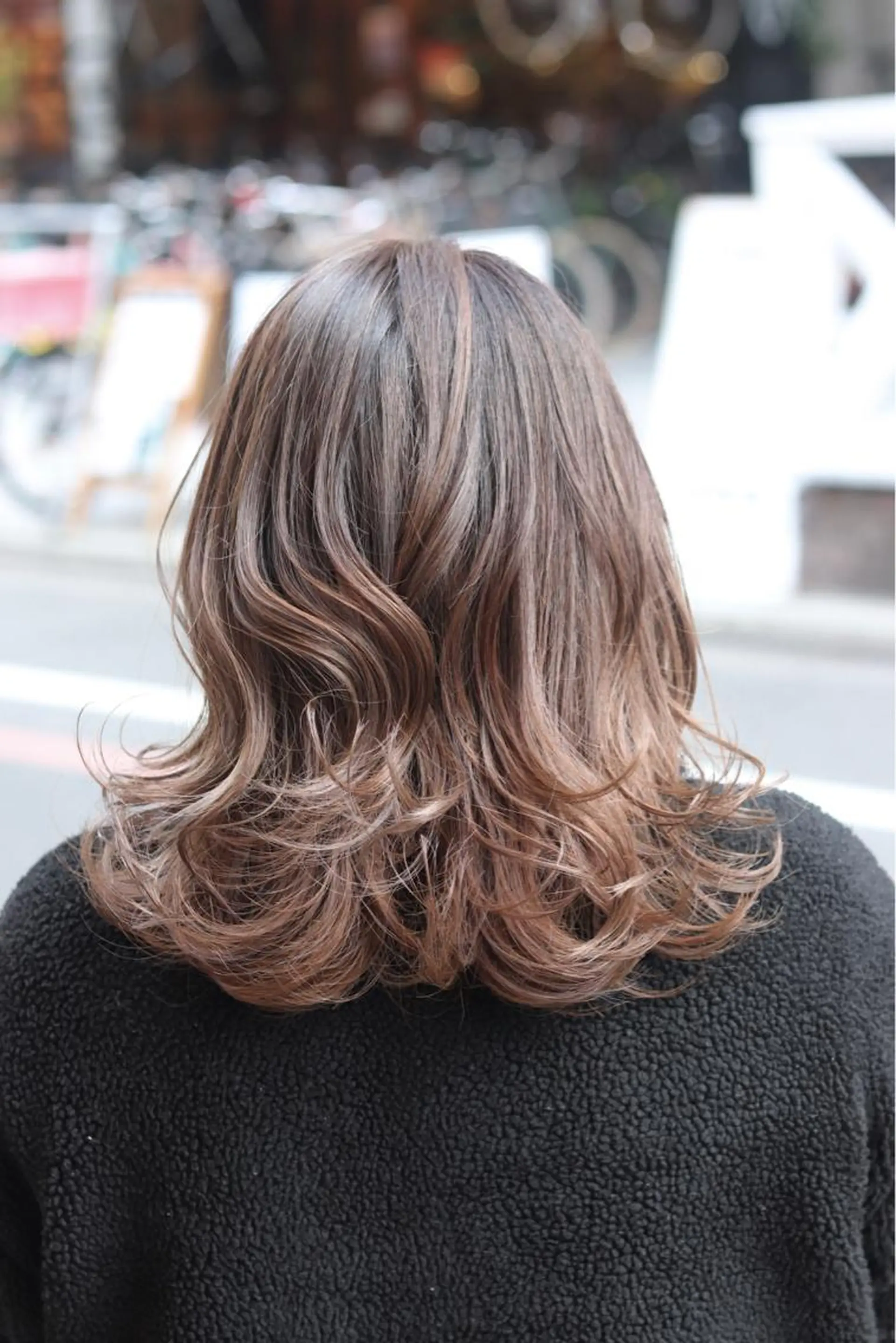 ミディアム カラー ヘアアレンジ 川内 政人のヘアスタイル