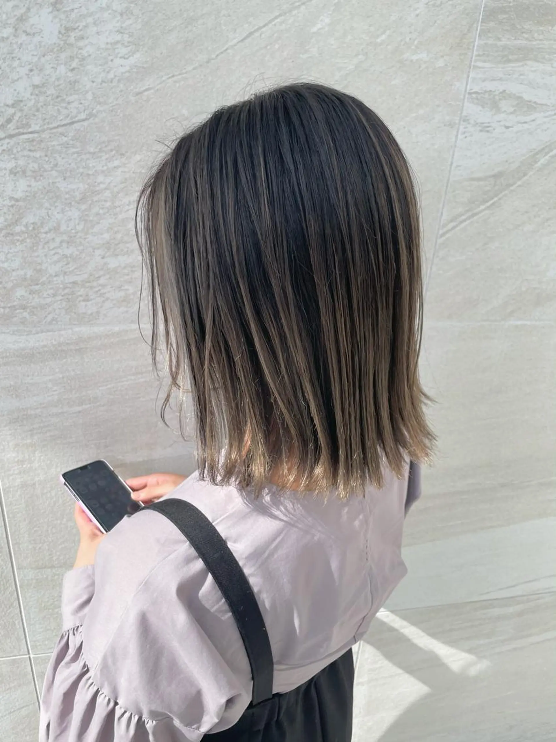 ミディアム カラー ヘアアレンジ ブリーチ カット ヘアカラー トリートメント 田島 仁美のヘアスタイル
