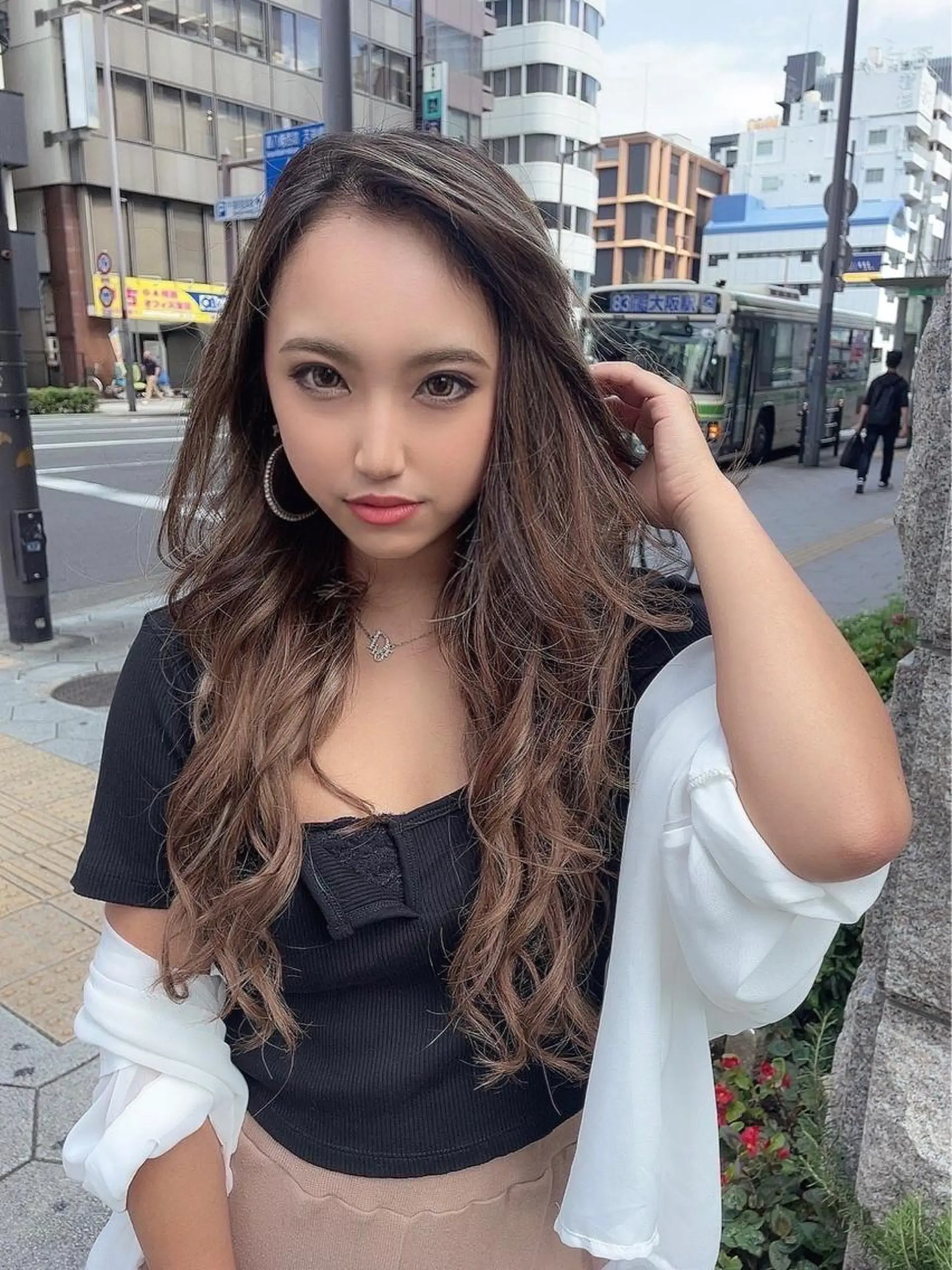 ミディアム カラー ヘアカラー エクステ シールエクステ特化 ハイトーン、NANAのヘアスタイル