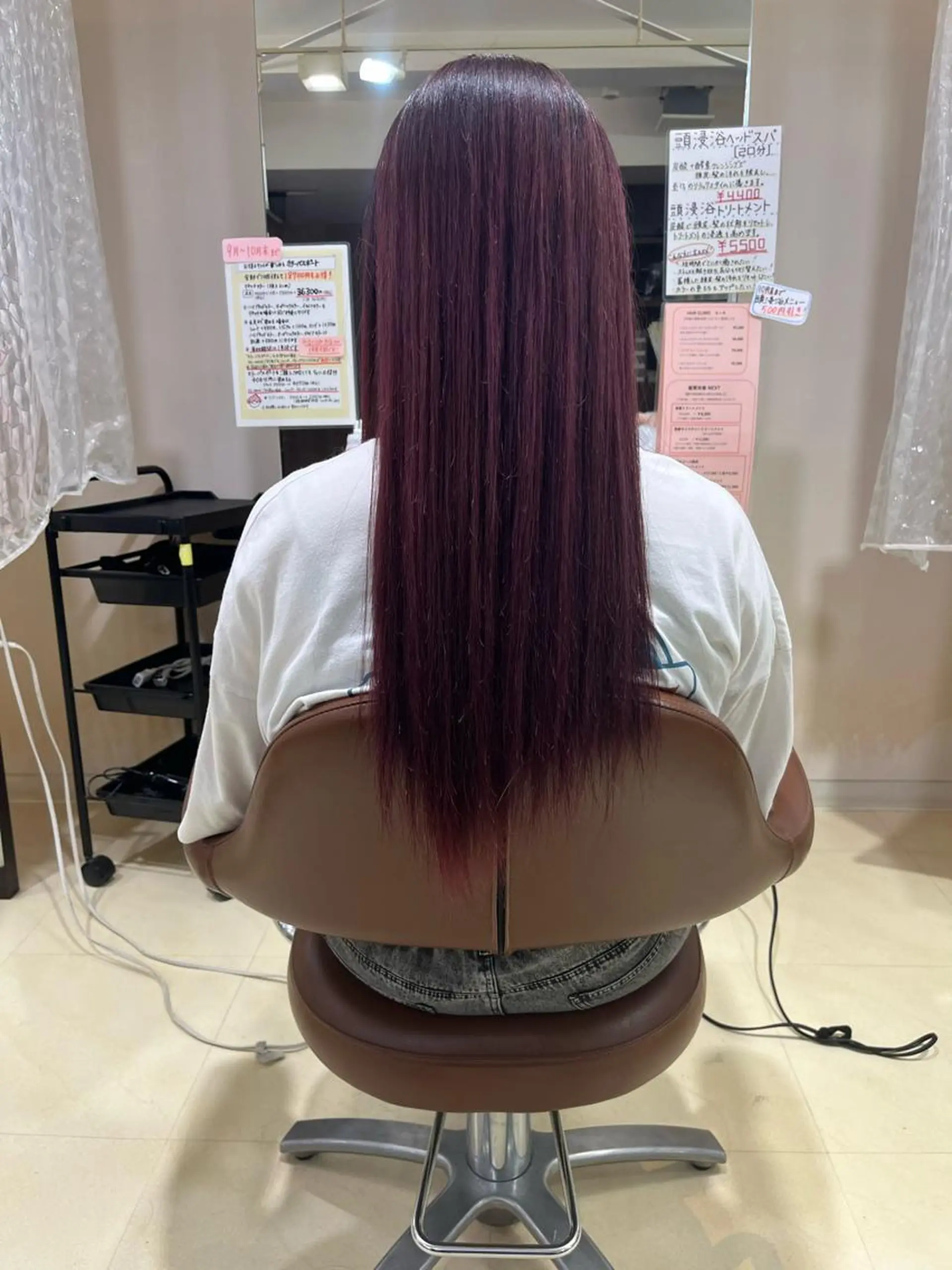 ロング 田中 沙羅のヘアスタイル