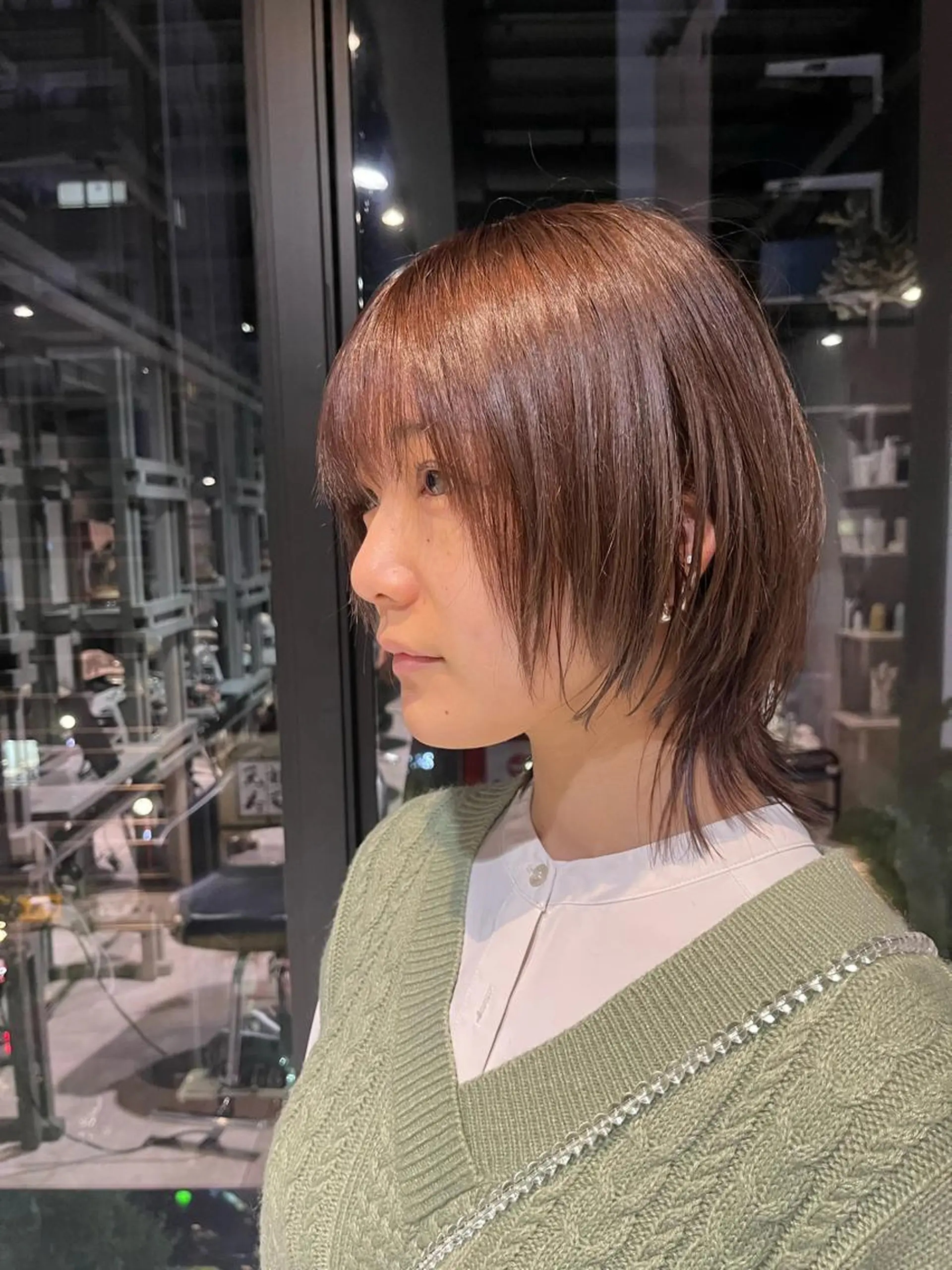 ショート カラー うる艶カラー/恵比寿 ベージュ/丸山陽平のヘアスタイル