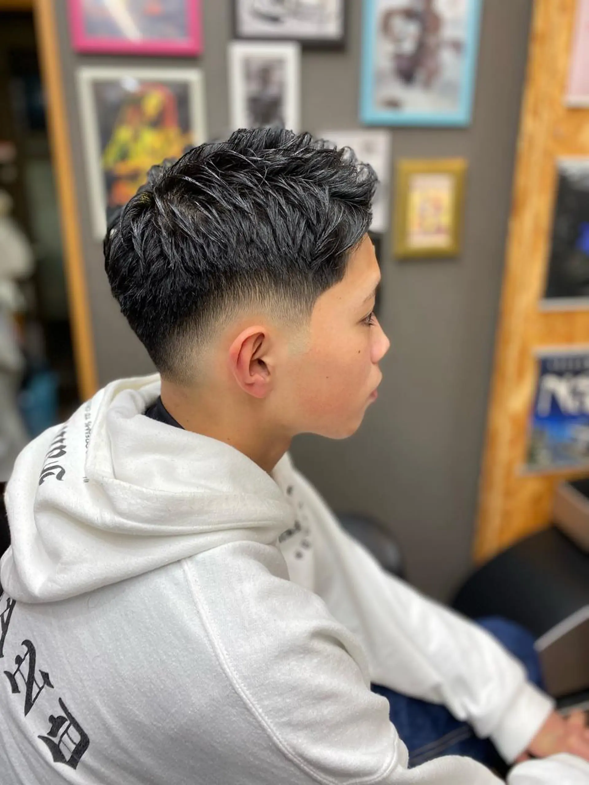 ショート メンズ フェードカット メンズショート スキンフェード ショートヘア カット ヘアーサロンのぶ所属・メンズカット 川㟢弘貴のヘアスタイル