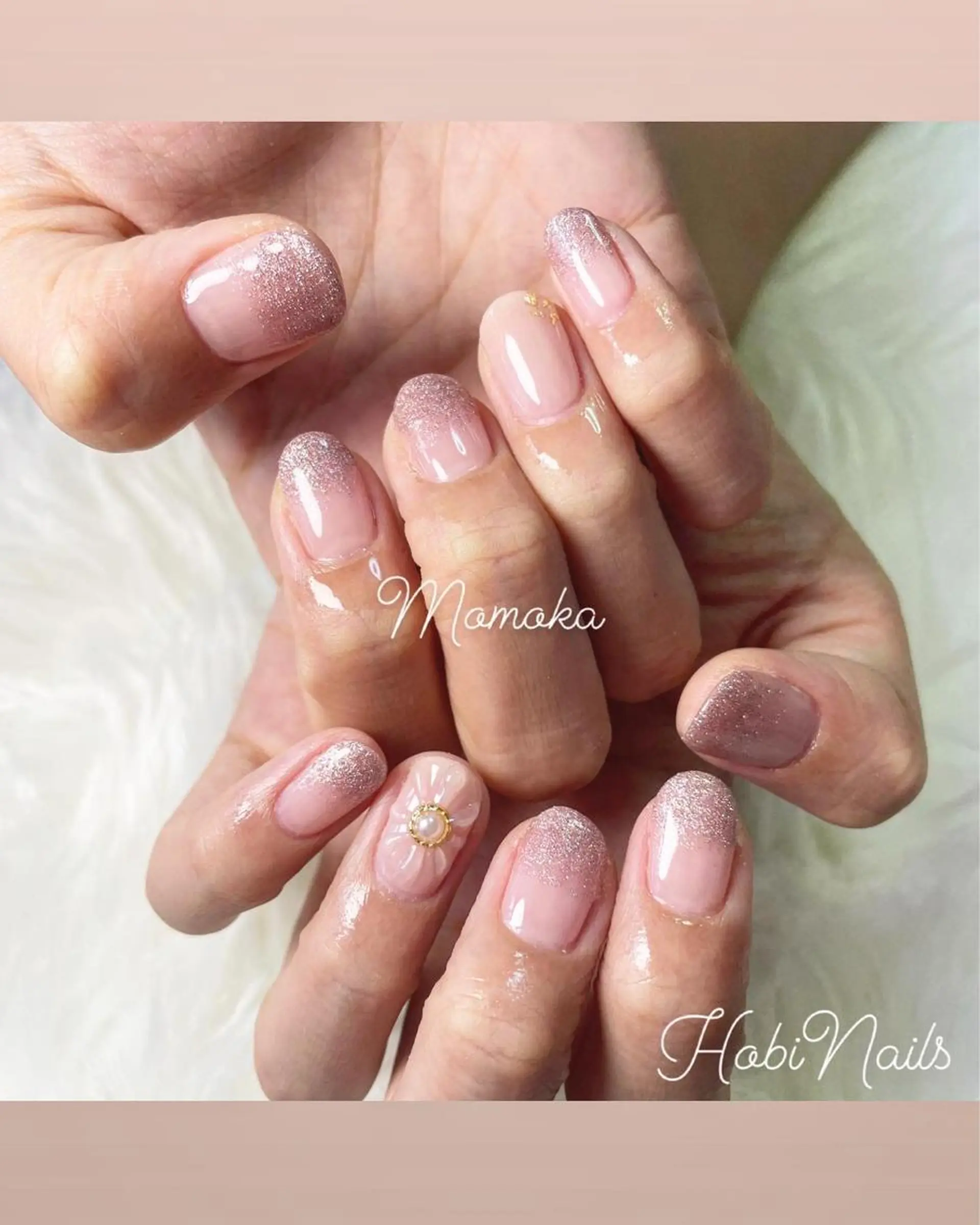 ネイル アートネイル グラデーション Momo nailsalonのネイルデザイン