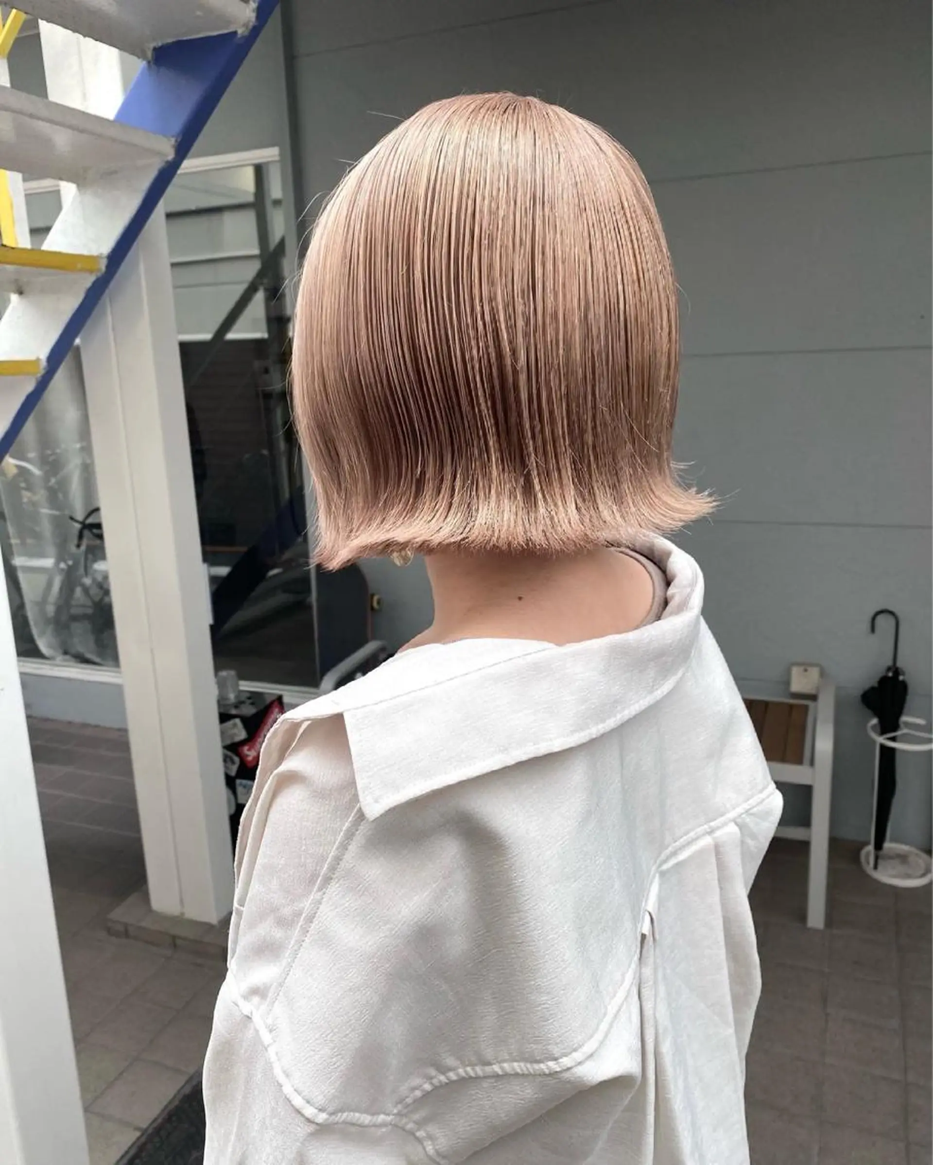 ミディアム カラー ヘアカラー トリートメント lani ブリーチ /ダブルカラーのヘアスタイル