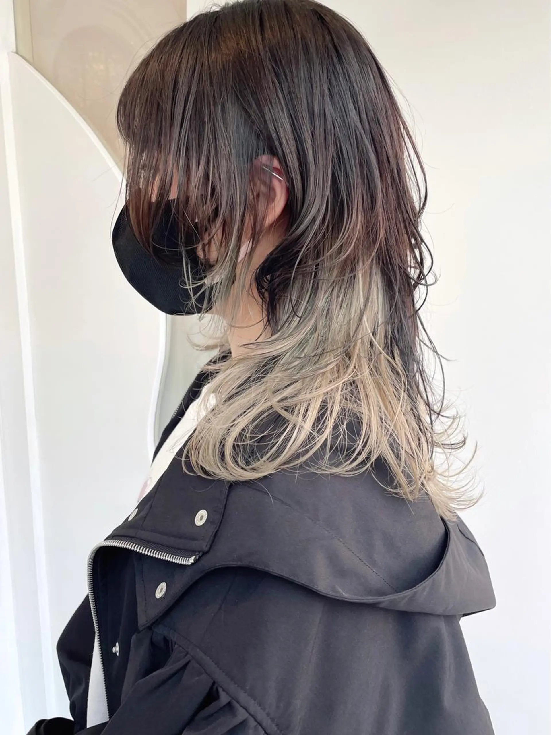 セミロング 顔まわりレイヤー レイヤーカット トリートメント ウルフカット 酸熱トリートメント 🐺高椋 海/ウルフ/レイヤーのヘアスタイル