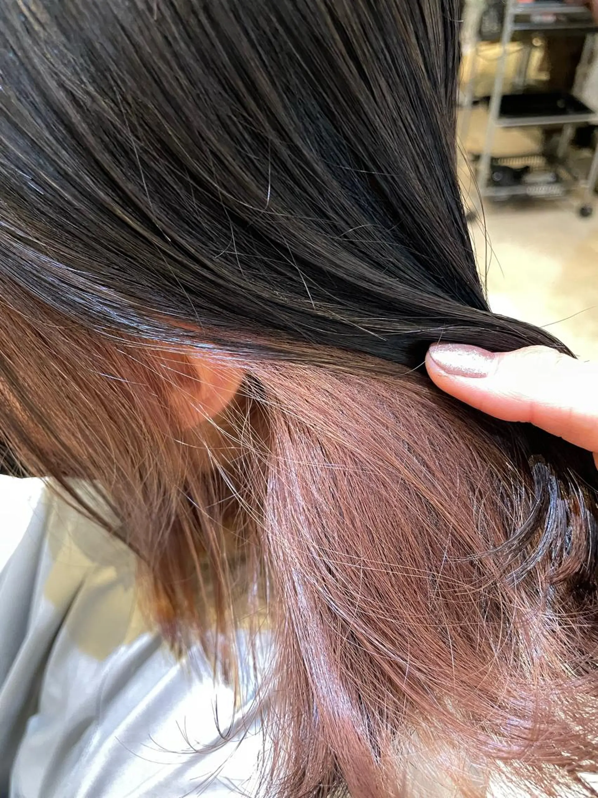 カラー インナーカラー ヘアカラー 💘韓国レイヤー上 品カラーruru💘のヘアスタイル