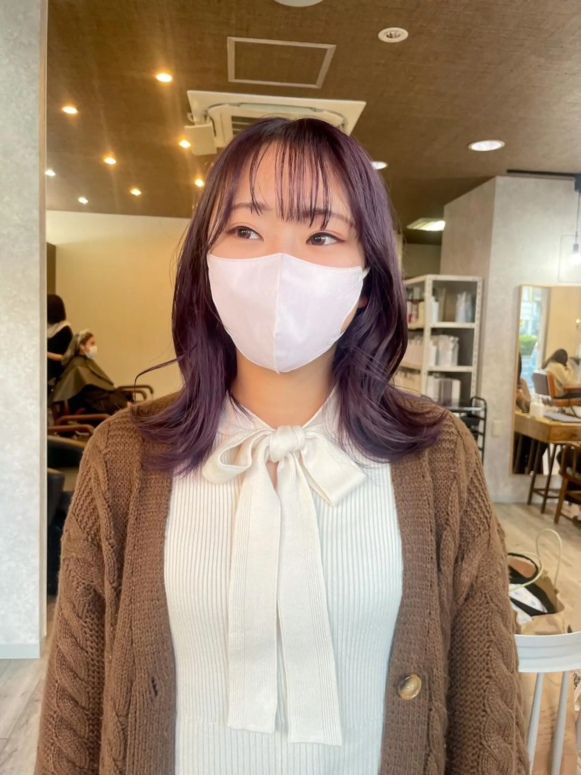 ミディアム カラー レイヤー/高橋 みく /池下/千種のヘアスタイル