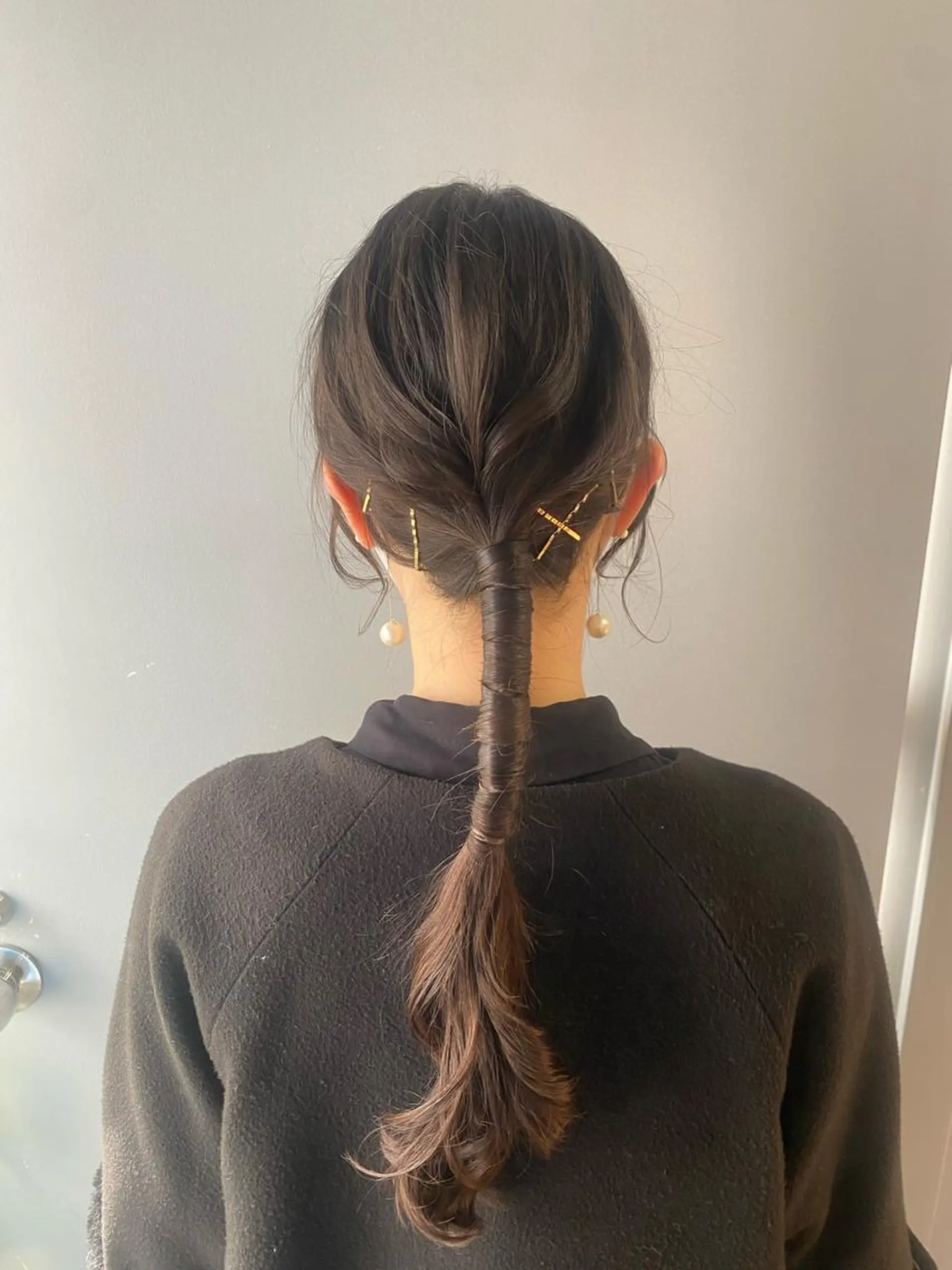 ロング MIYU透明感カラー ブリーチなしWカラーのヘアスタイル