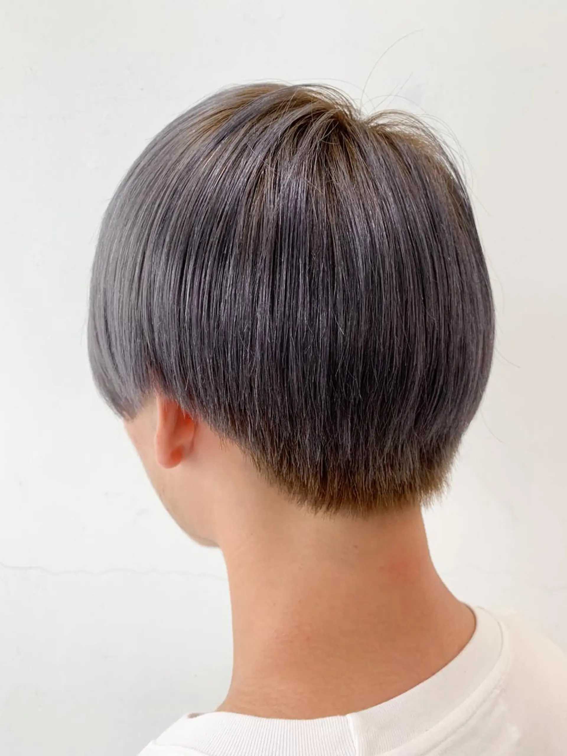 ミディアム カラー ブリーチ ケアブリーチ シルバー ヘアカラー トリートメント THE./ブリーチ 透感カラー/髪質改善のヘアスタイル