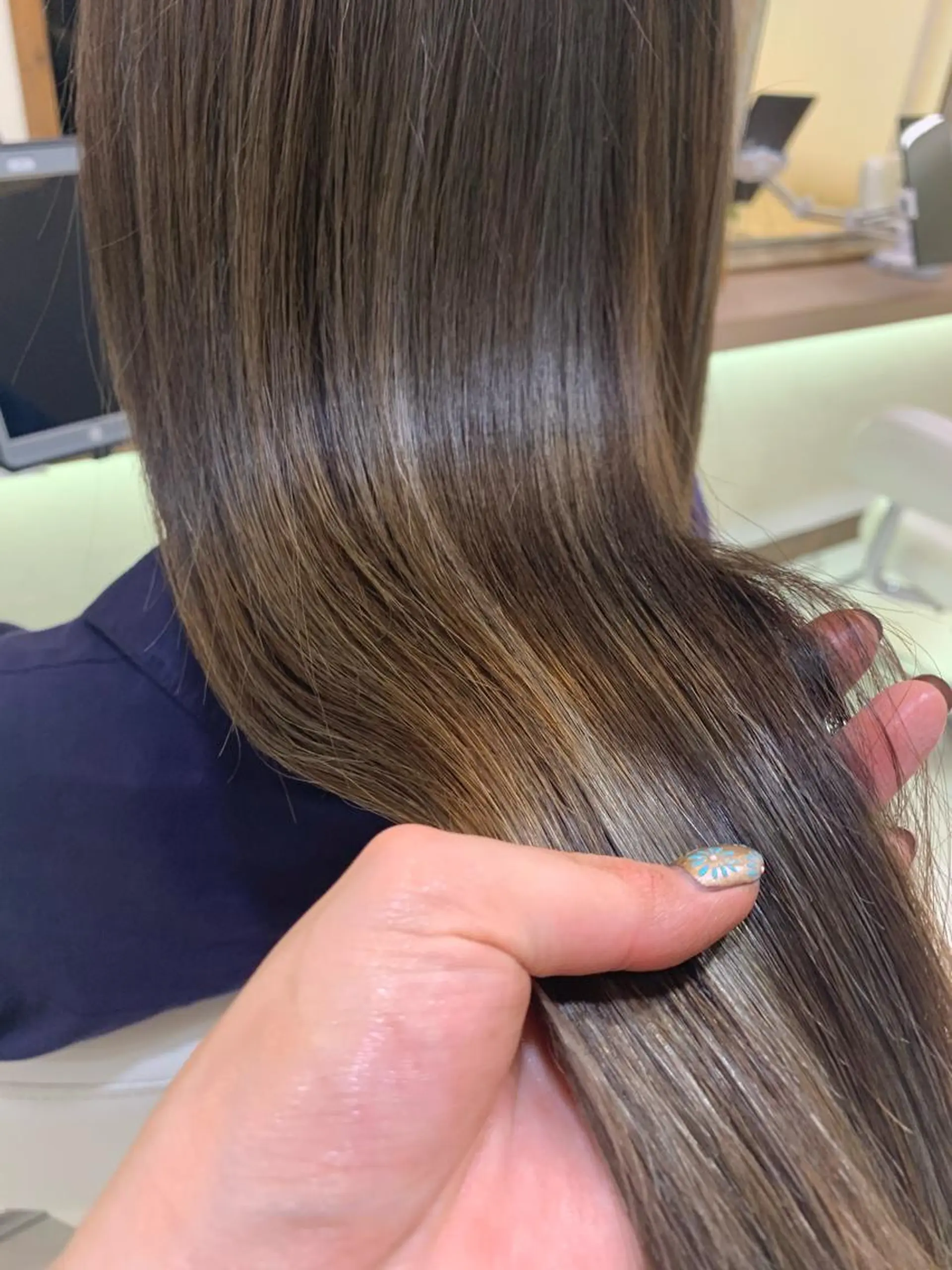 ロング カット ヘアカラー トリートメント ヘッドスパ 似合わせカラー/艶 髪質改善/ヨシザキのヘアスタイル