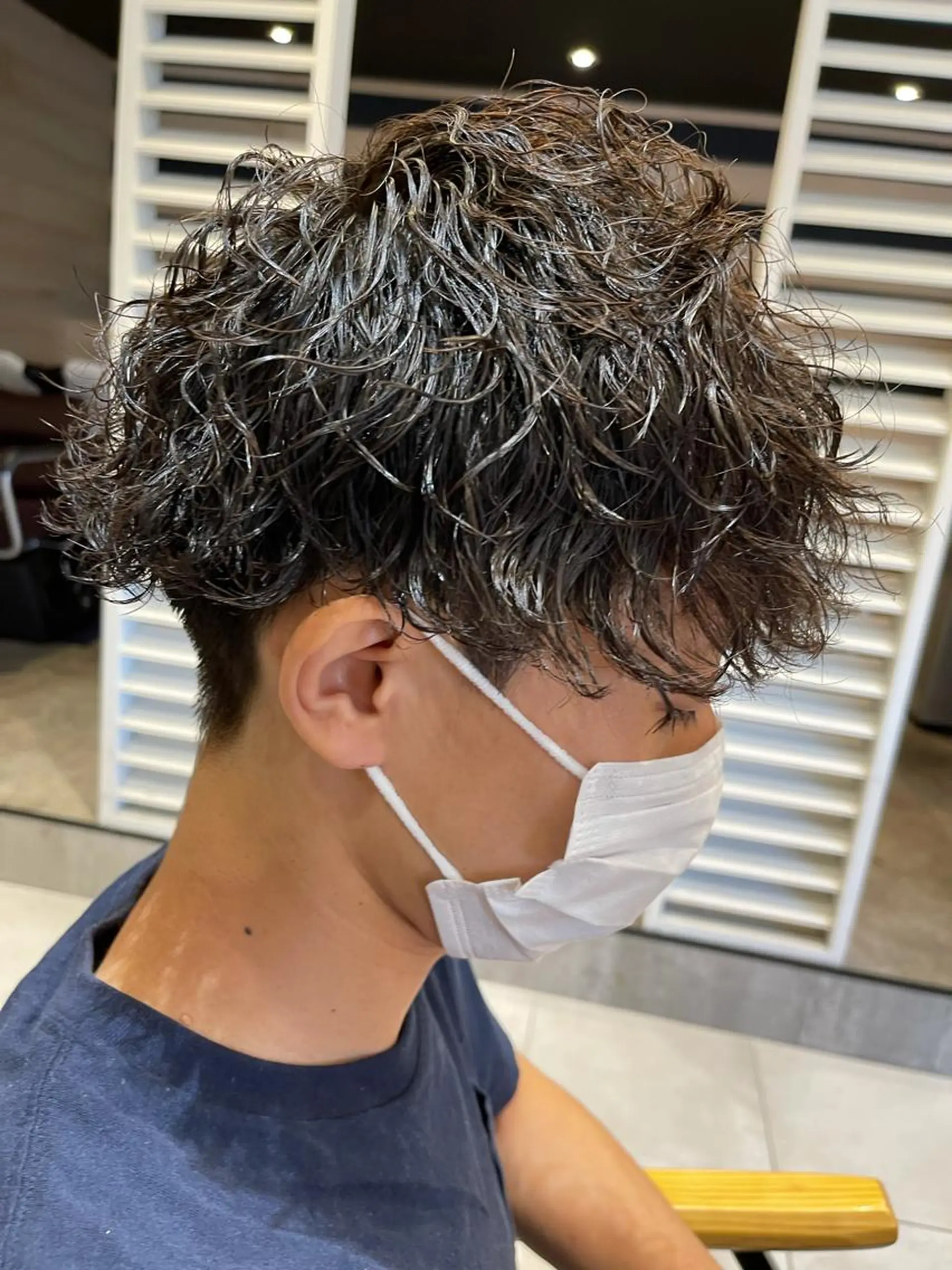 メンズ カット パーマ ✨愛知県初アイロン パーマ/ 瀬見井✨のヘアスタイル