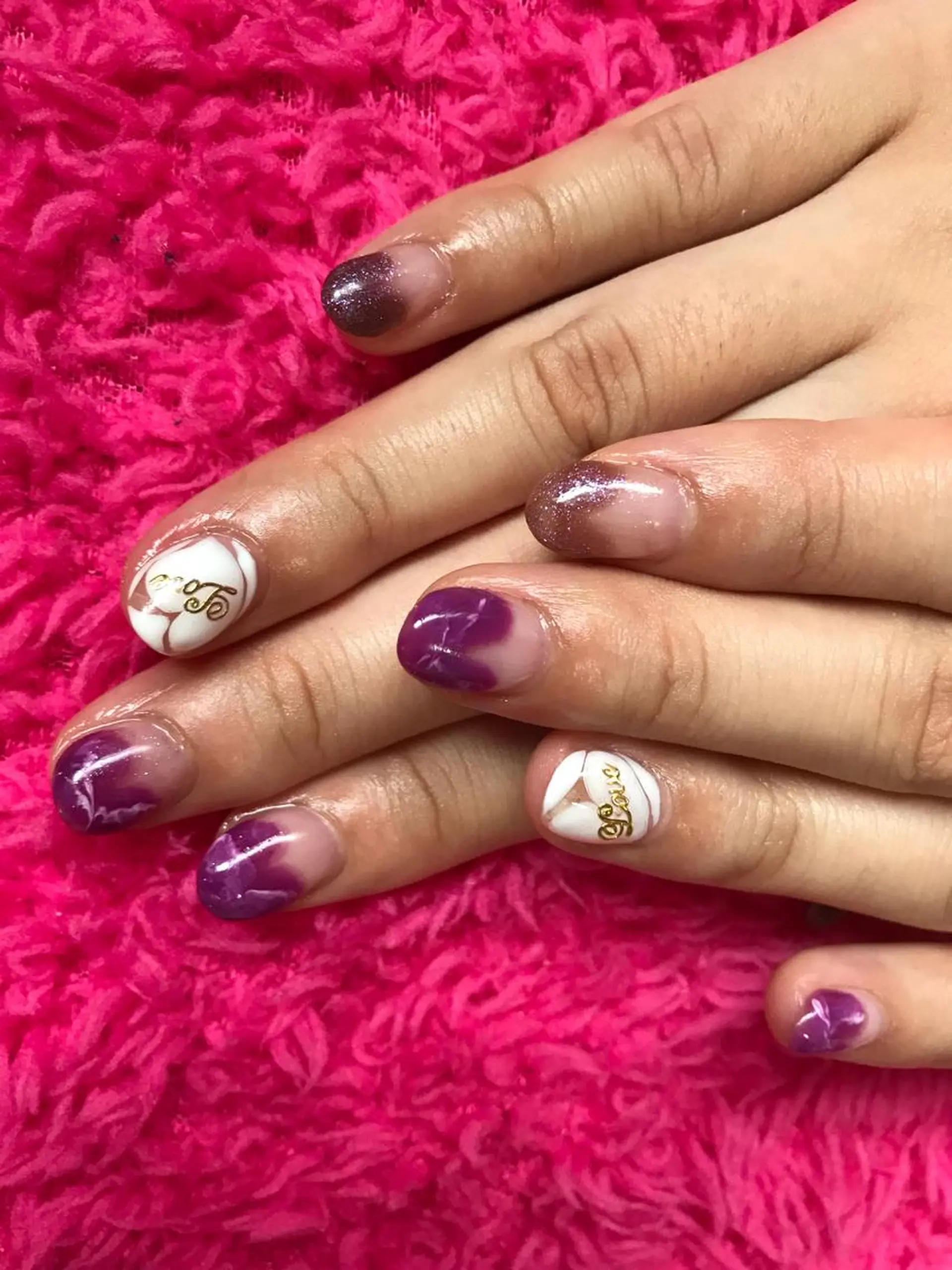 ネイル フレンチネイル ハート 金沢 未緒のネイルデザイン