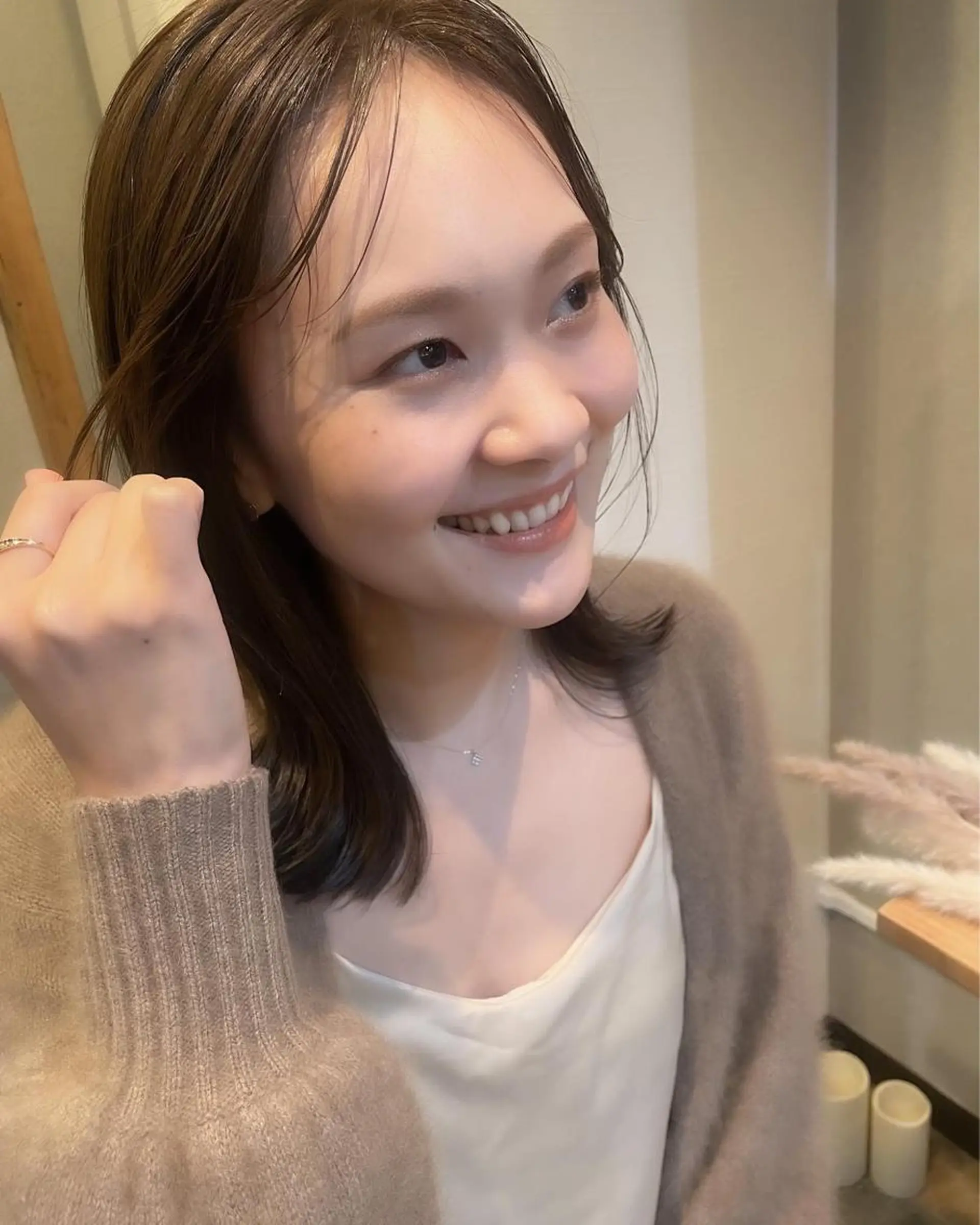 ミディアム カラー ヘアアレンジ topstylist 芳賀みなみのヘアスタイル