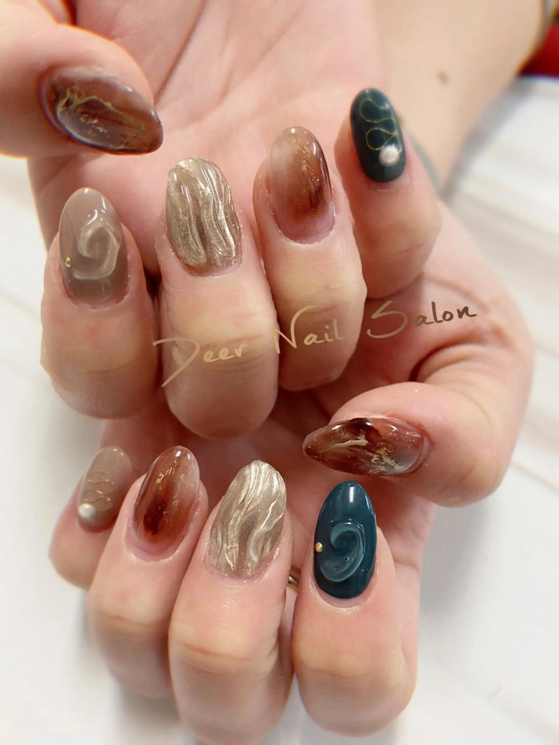 ネイル ハンドネイル Peachy 🍑のネイルデザイン