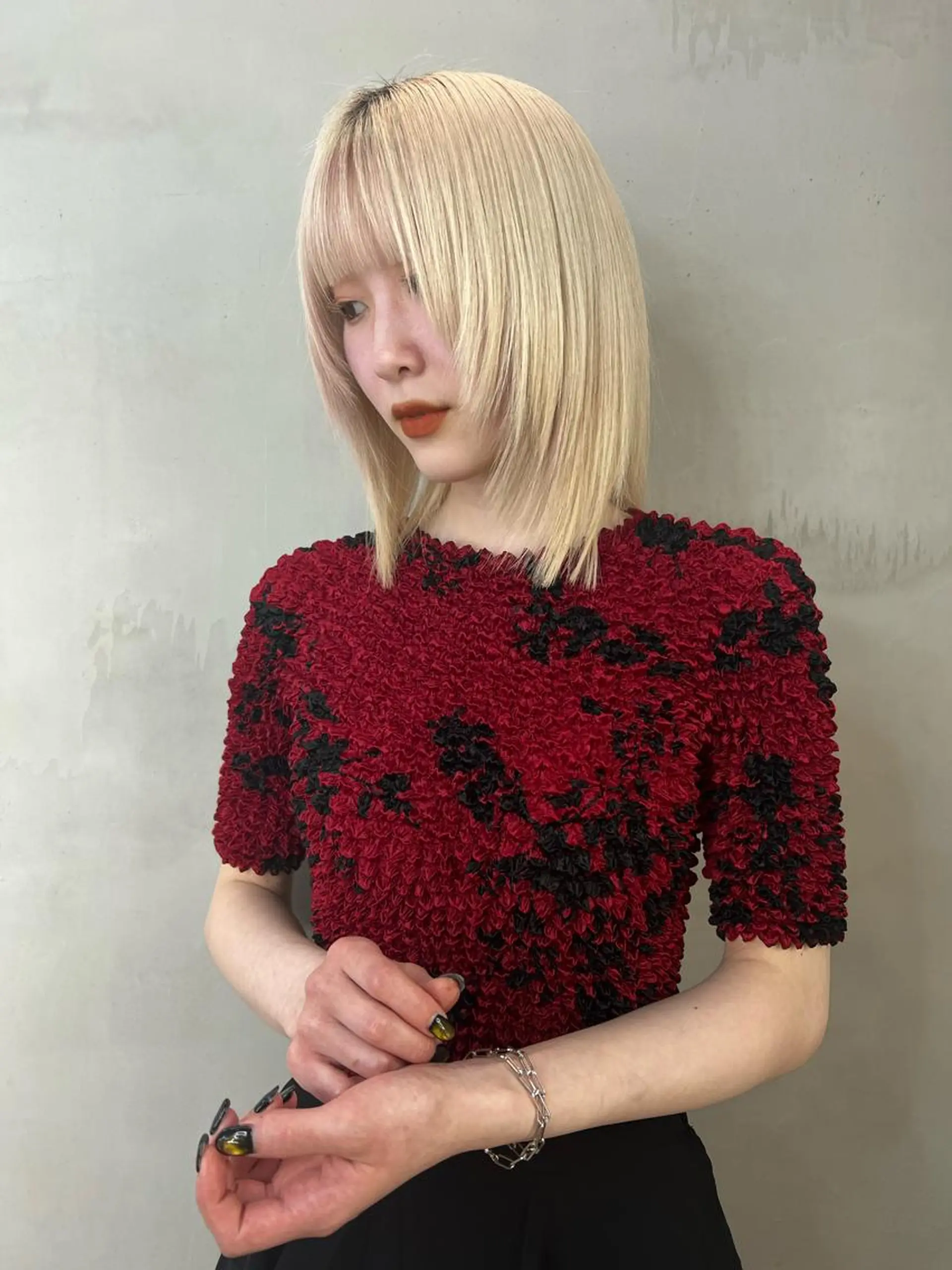 ミディアム 銀座/韓国/ワンホン 🤍艶髪🖤nahoのヘアスタイル