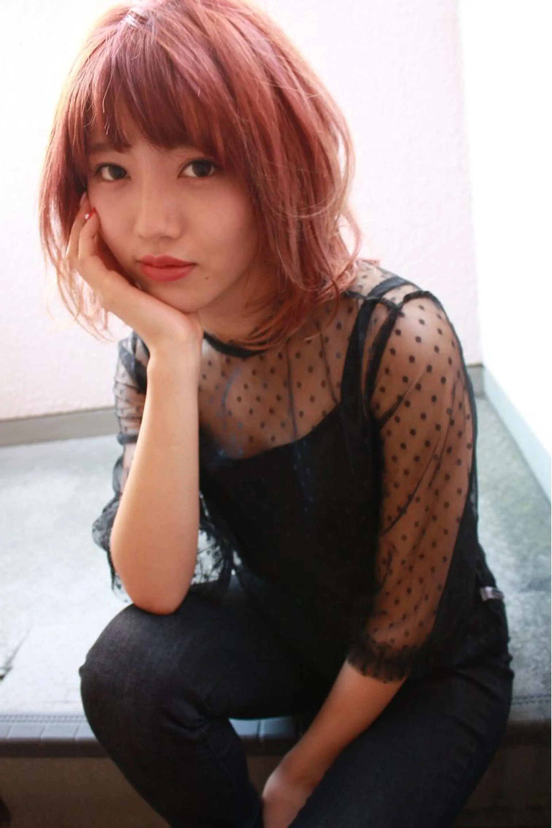 ミディアム カラー ブリーチ イルミナカラー 髪質改善 トリートメント tuuli トゥーリのヘアスタイル