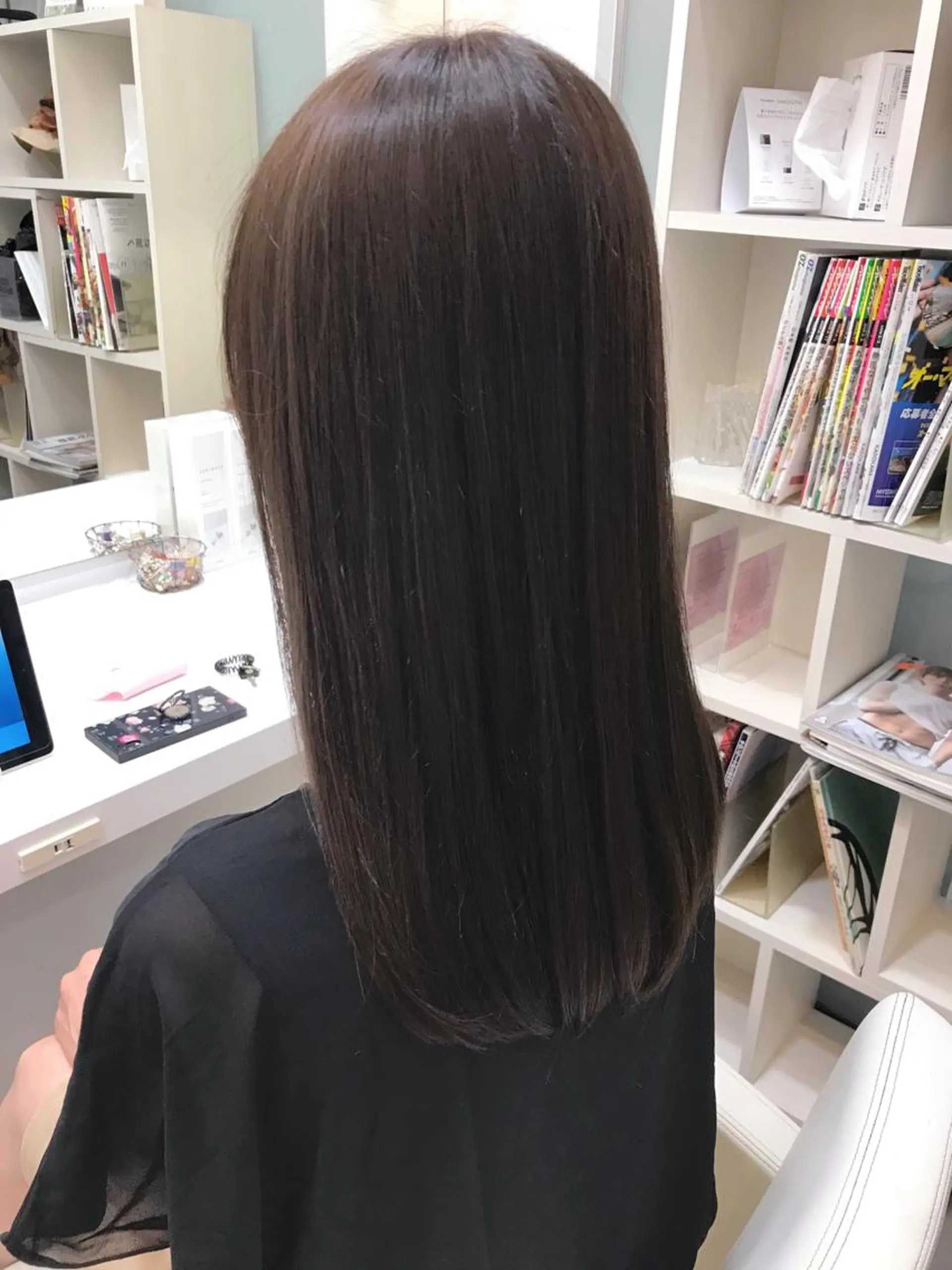 セミロング カラー YASU🍎CUT 赤系カラー/ヘアケアのヘアスタイル