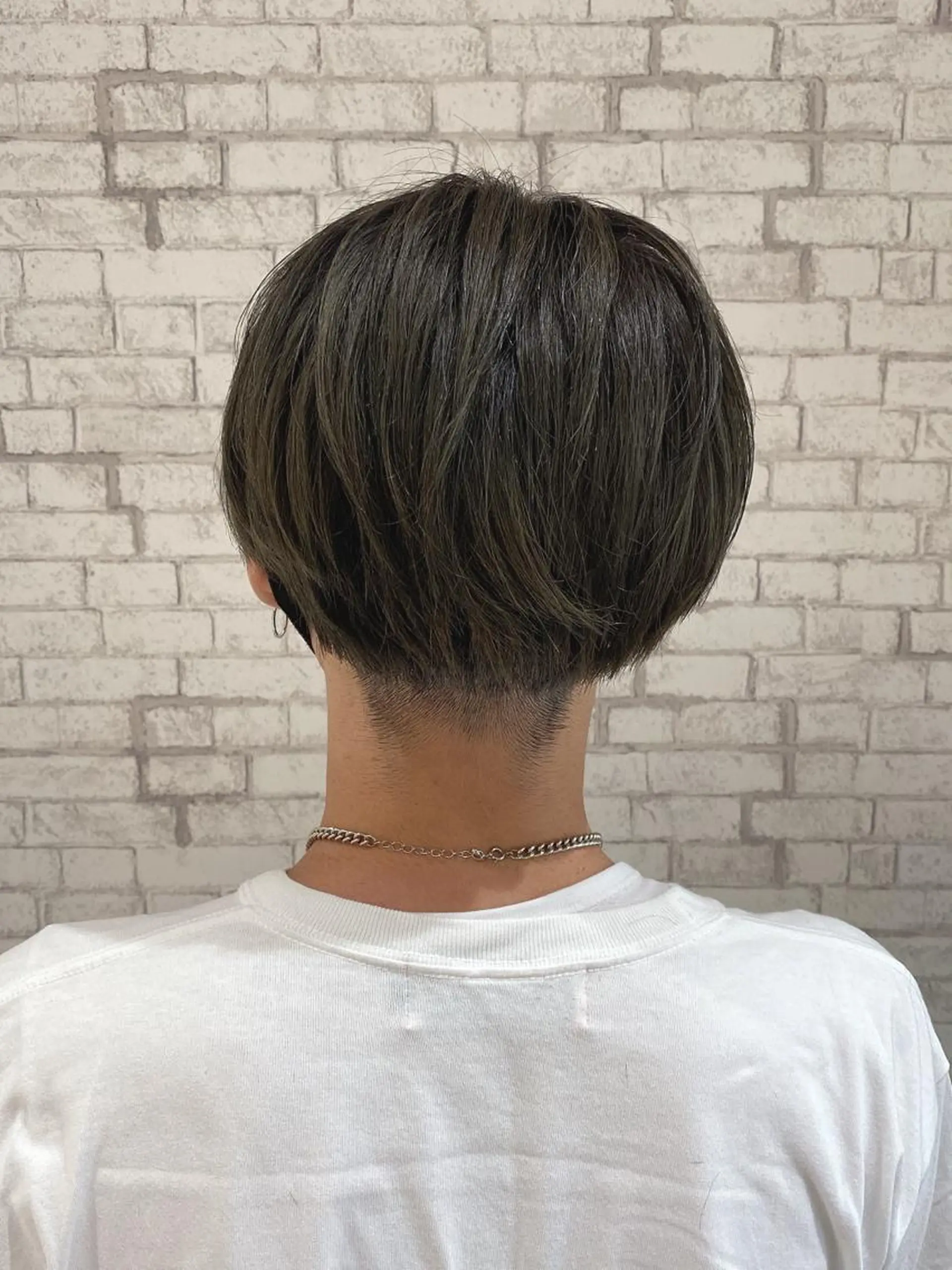 ショート カラー ヘアアレンジ メンズ カット ブリーチなし艶カラー 東家のヘアスタイル