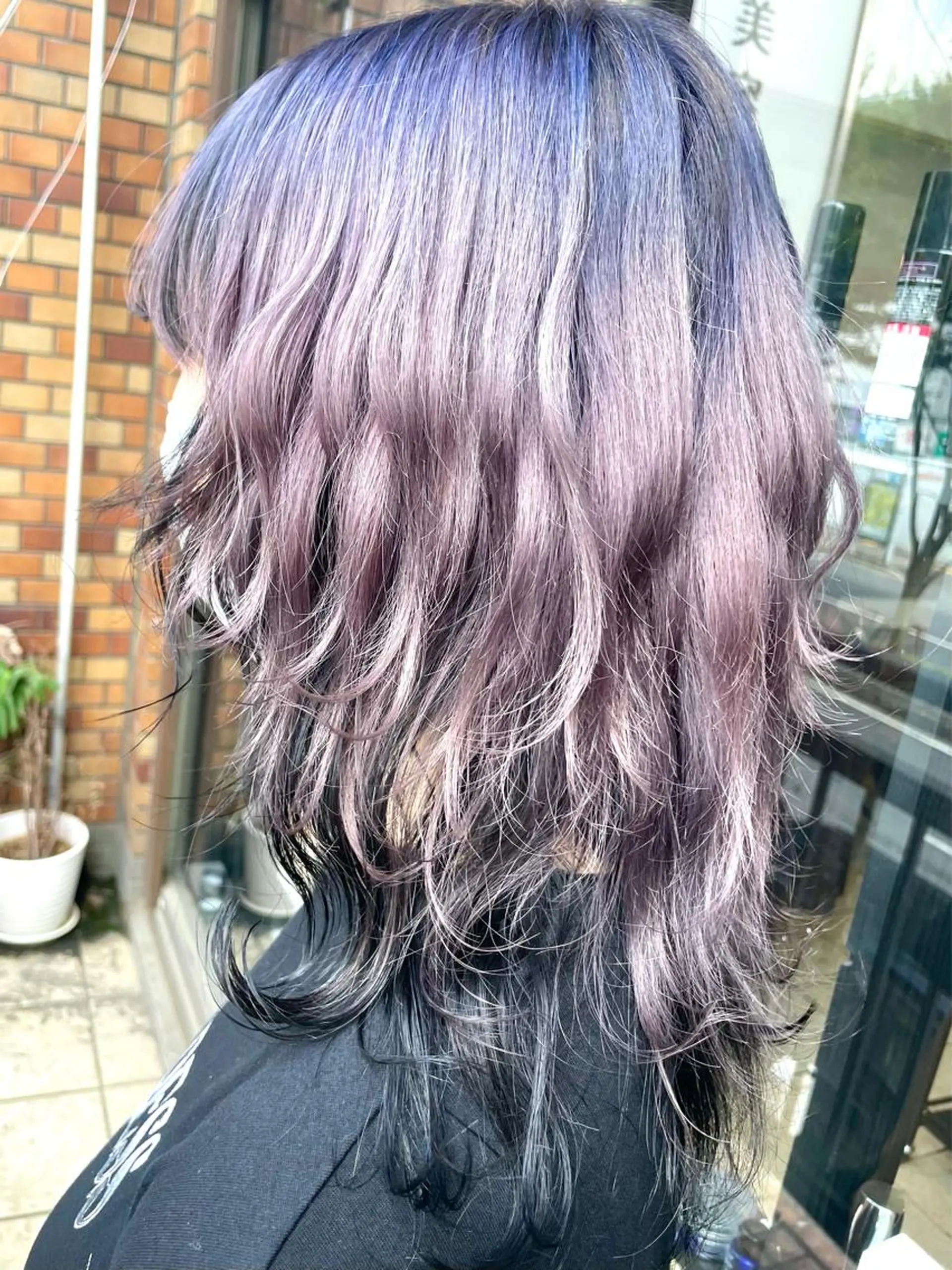 セミロング カラー パーマ ヘアアレンジ メンズ シールエクステ メンズバレイヤージュ メンズブリーチ メンズハイライト メンズインナーカラー 🦋高瀬寛菜🦋 韓国/ブリーチのヘアスタイル