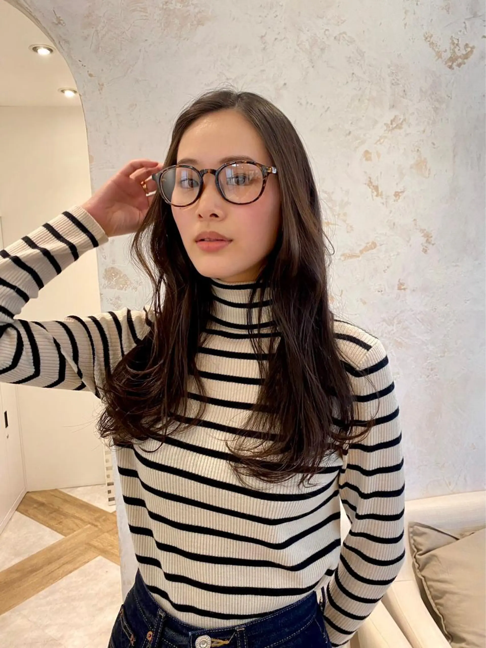 ロング カラー ヘアアレンジ ヘアカラー トリートメント REONA🪽✨薬院 レイヤーカット🫧のヘアスタイル