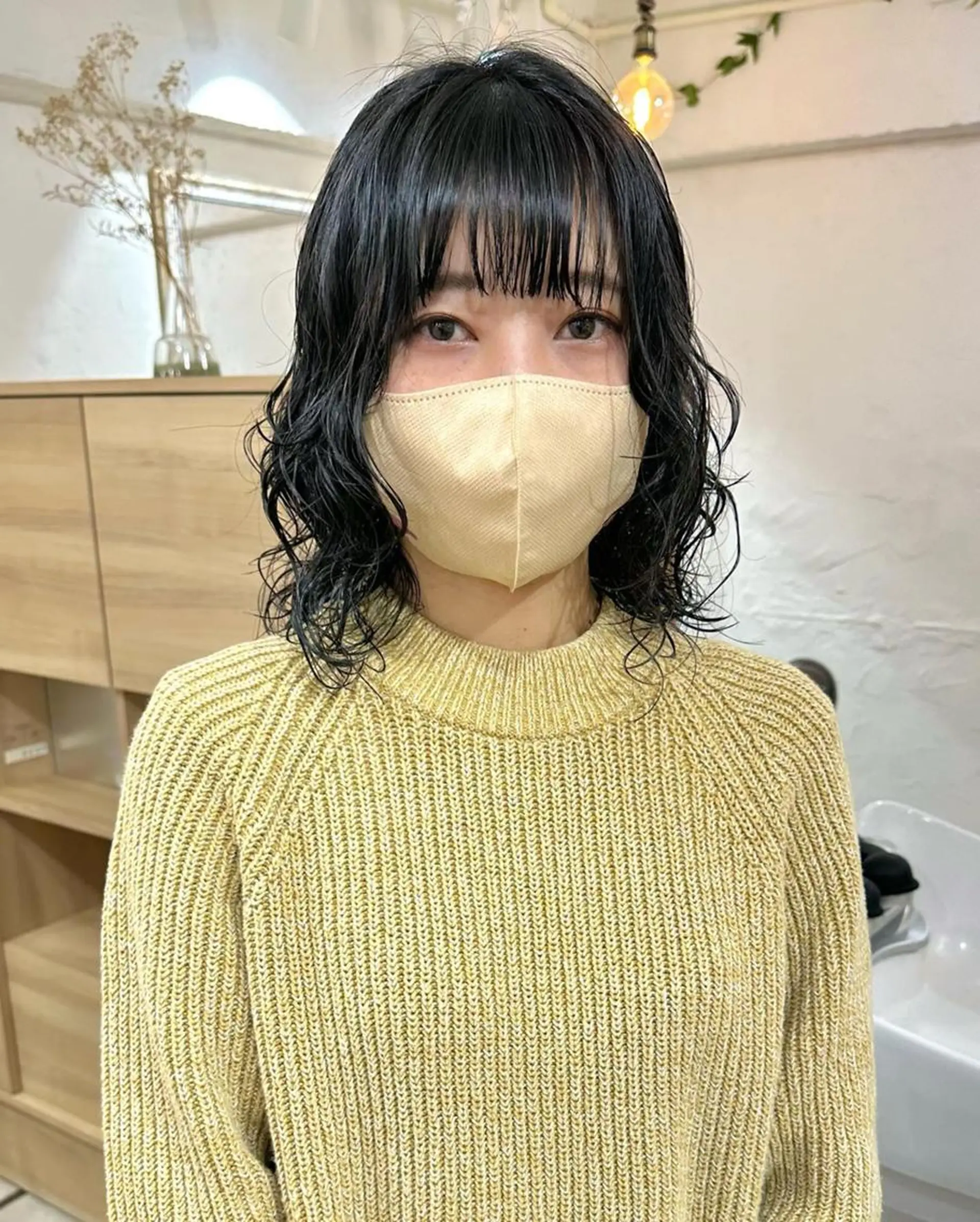 ショート カラー パーマ 切りっぱなしボブ 前下がりボブ ショートボブ 黒髪 インナーカラー 銀座No.1髪質改善 縮毛矯正/本木のヘアスタイル