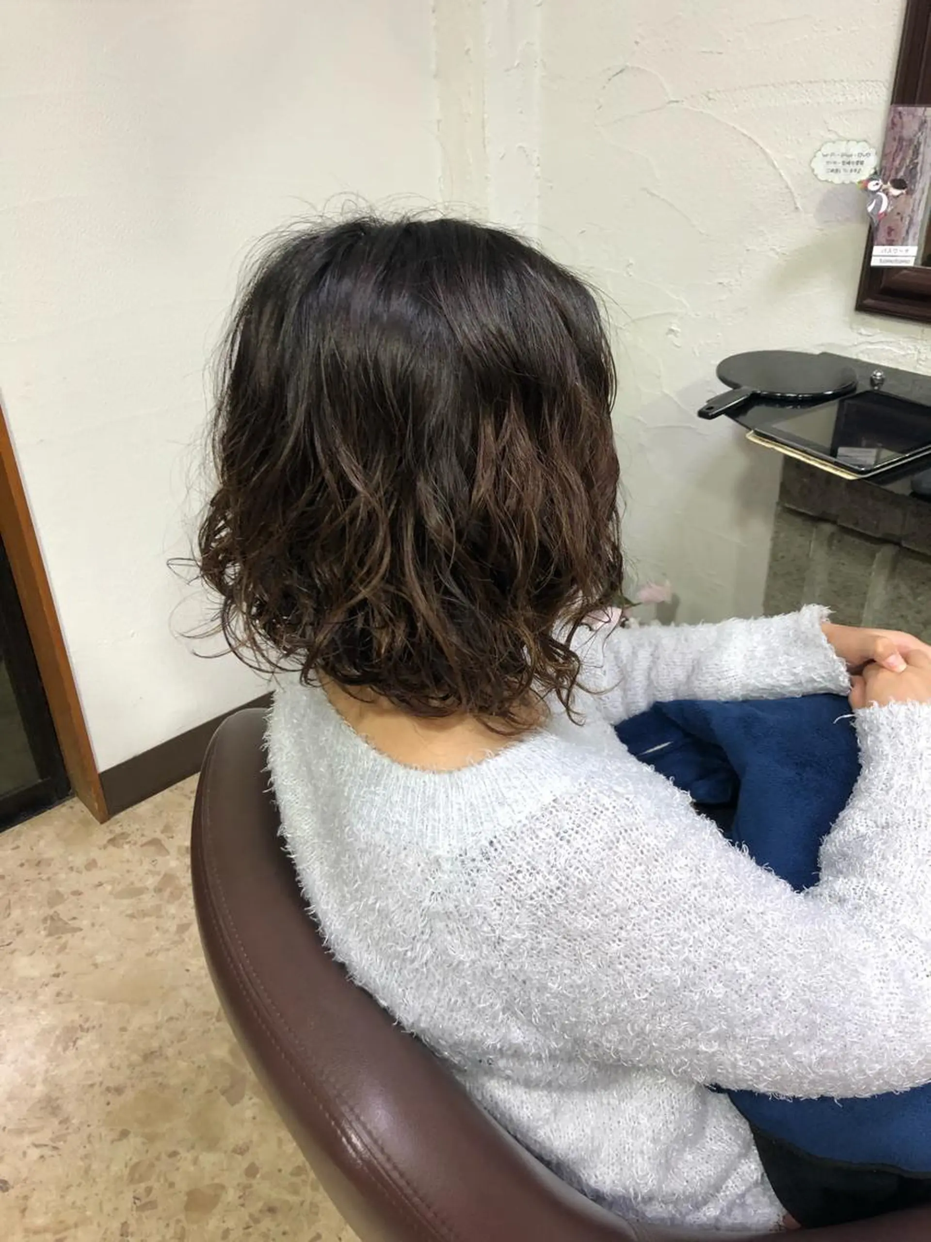 ミディアム パーマ ミディアムパーマ 小松崎 咲楽のヘアスタイル