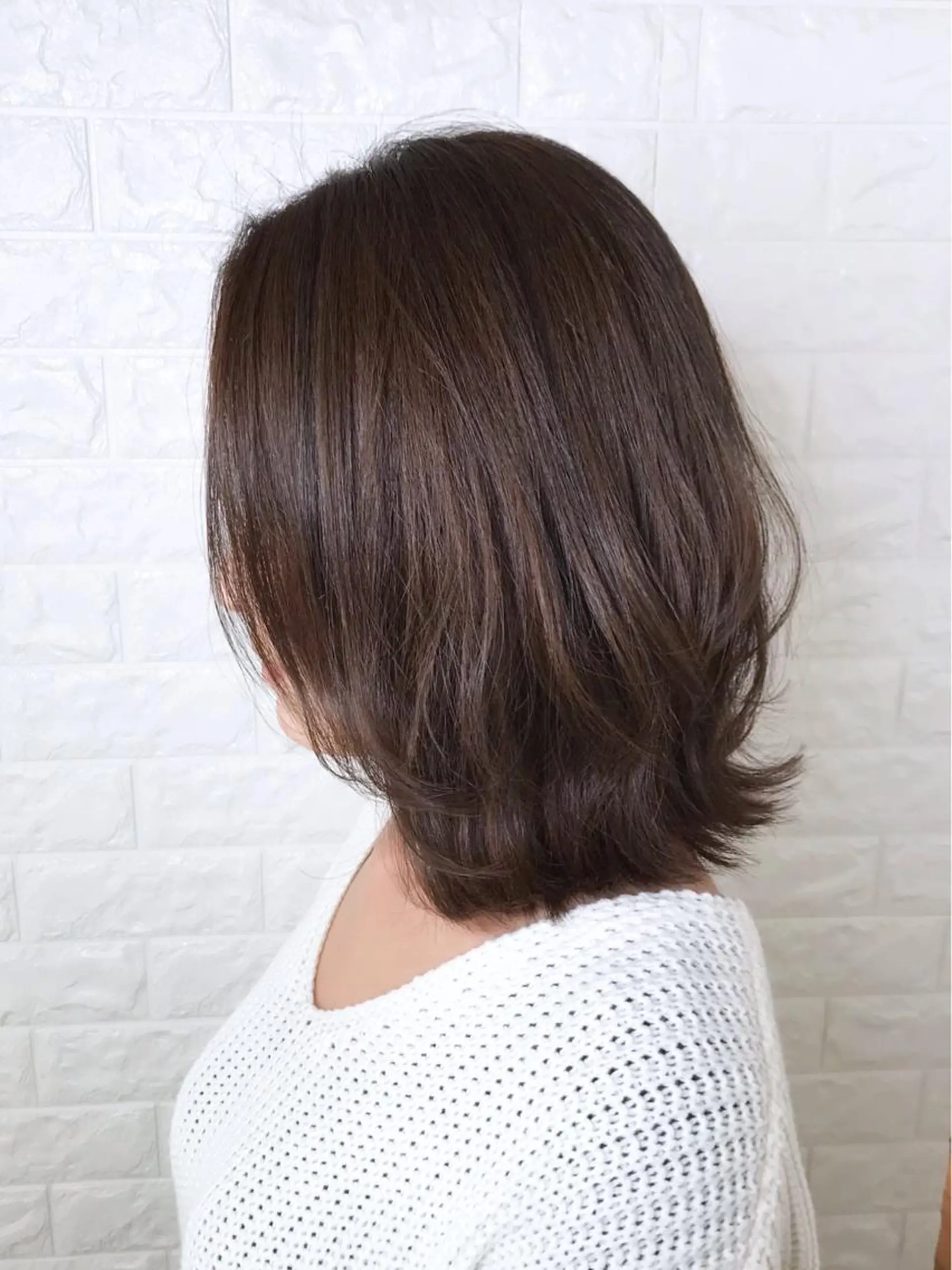 ミディアム カラー アッシュ イルミナカラー エイジングケア特化 美容師✂️山崎竜二のヘアスタイル
