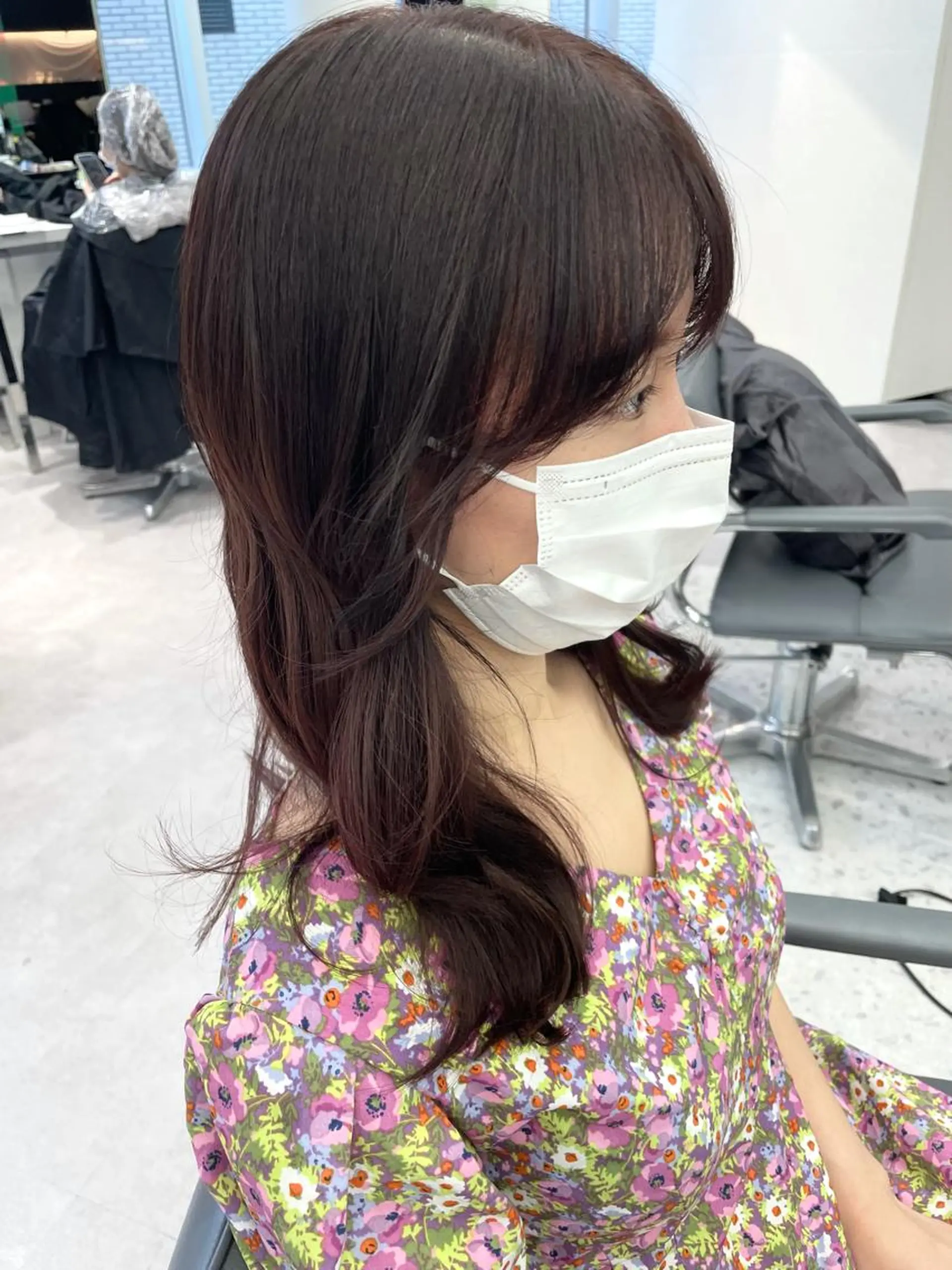 ミディアム 韓国ハッシュカット/ 新宿/髪質改善/岡崎のヘアスタイル