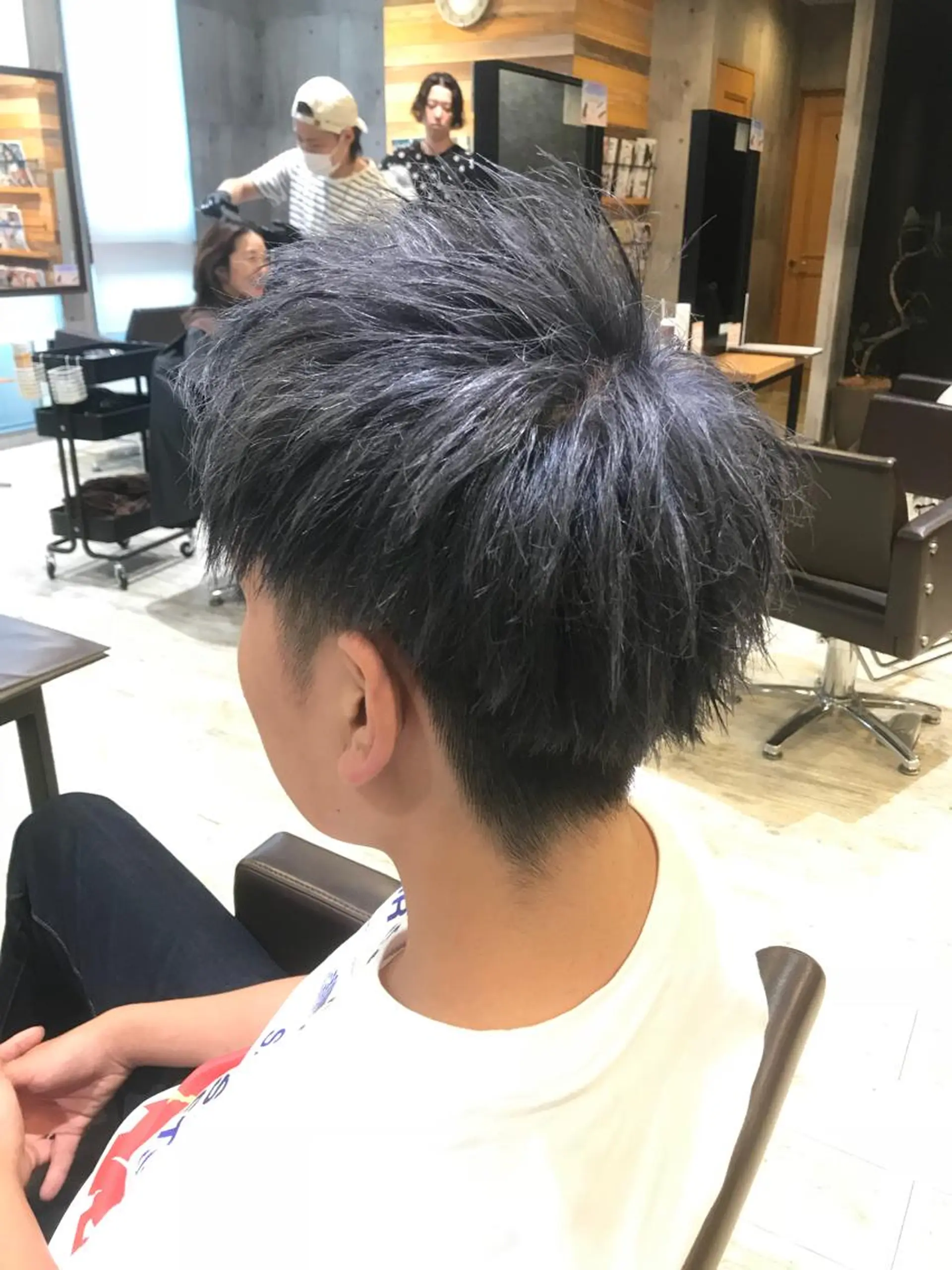 ショート カラー パーマ ヘアアレンジ メンズ キッズ ネイル マツエク・マツパ ヘアカラー EnBlesS西宮 マンツーマン神道有基のヘアスタイル