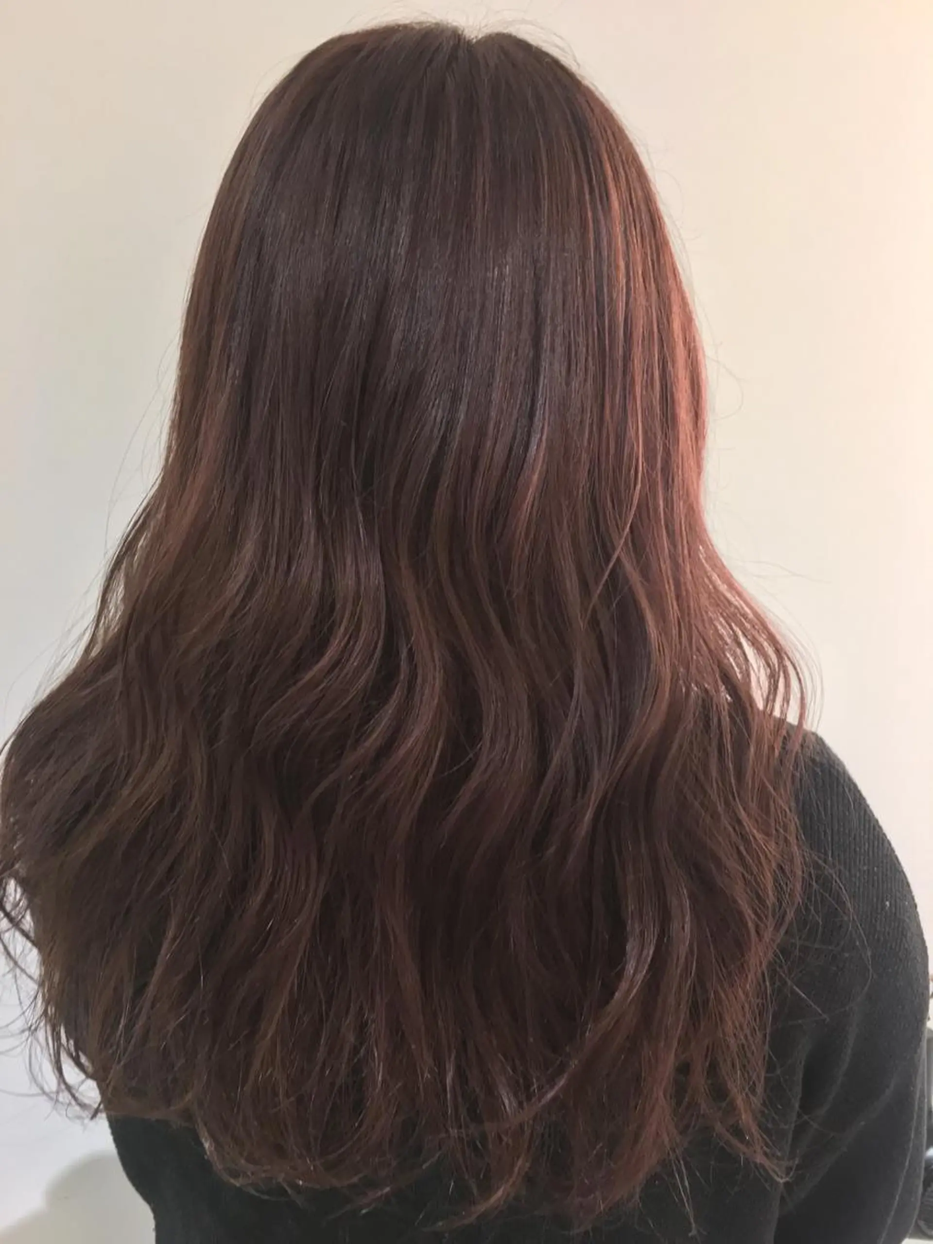 セミロング カラー 縮毛矯正クロスパーマ 益子達也のヘアスタイル