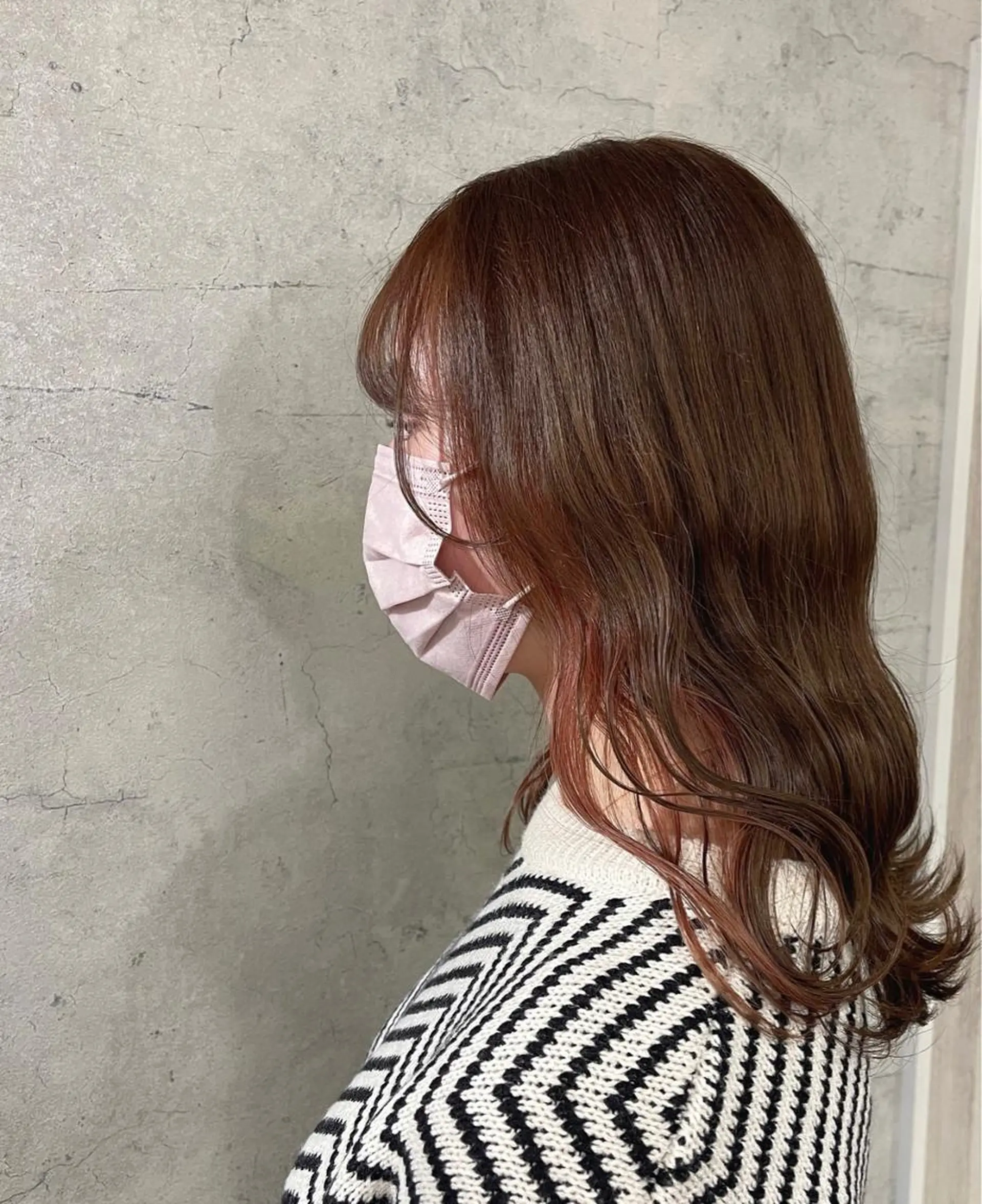 セミロング カラー ヘアカラー 唐澤 千尋のヘアスタイル