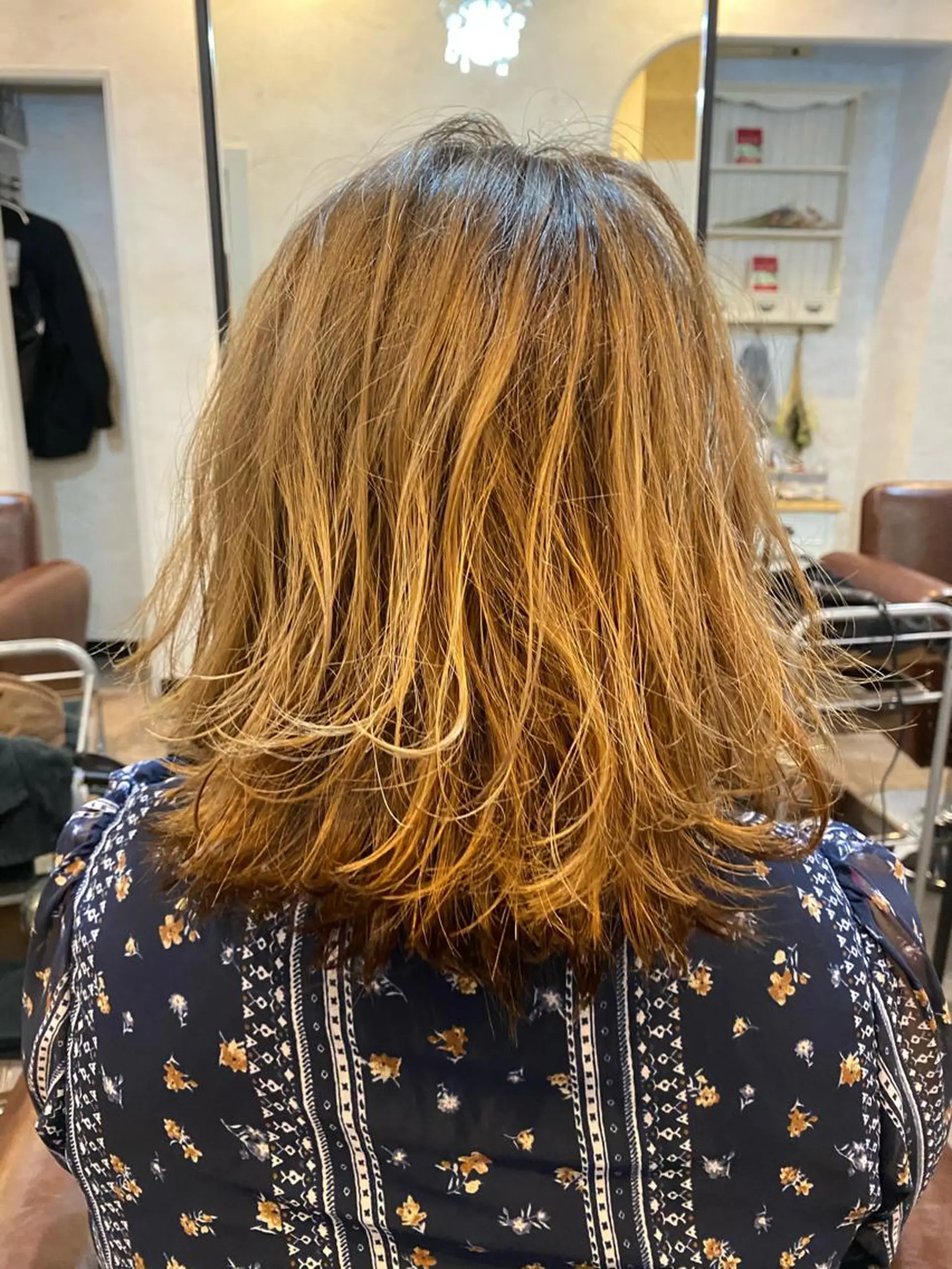 ミディアム カラー ⭐️ショート⭐️美髪 矯正⭐️水口陸のヘアスタイル