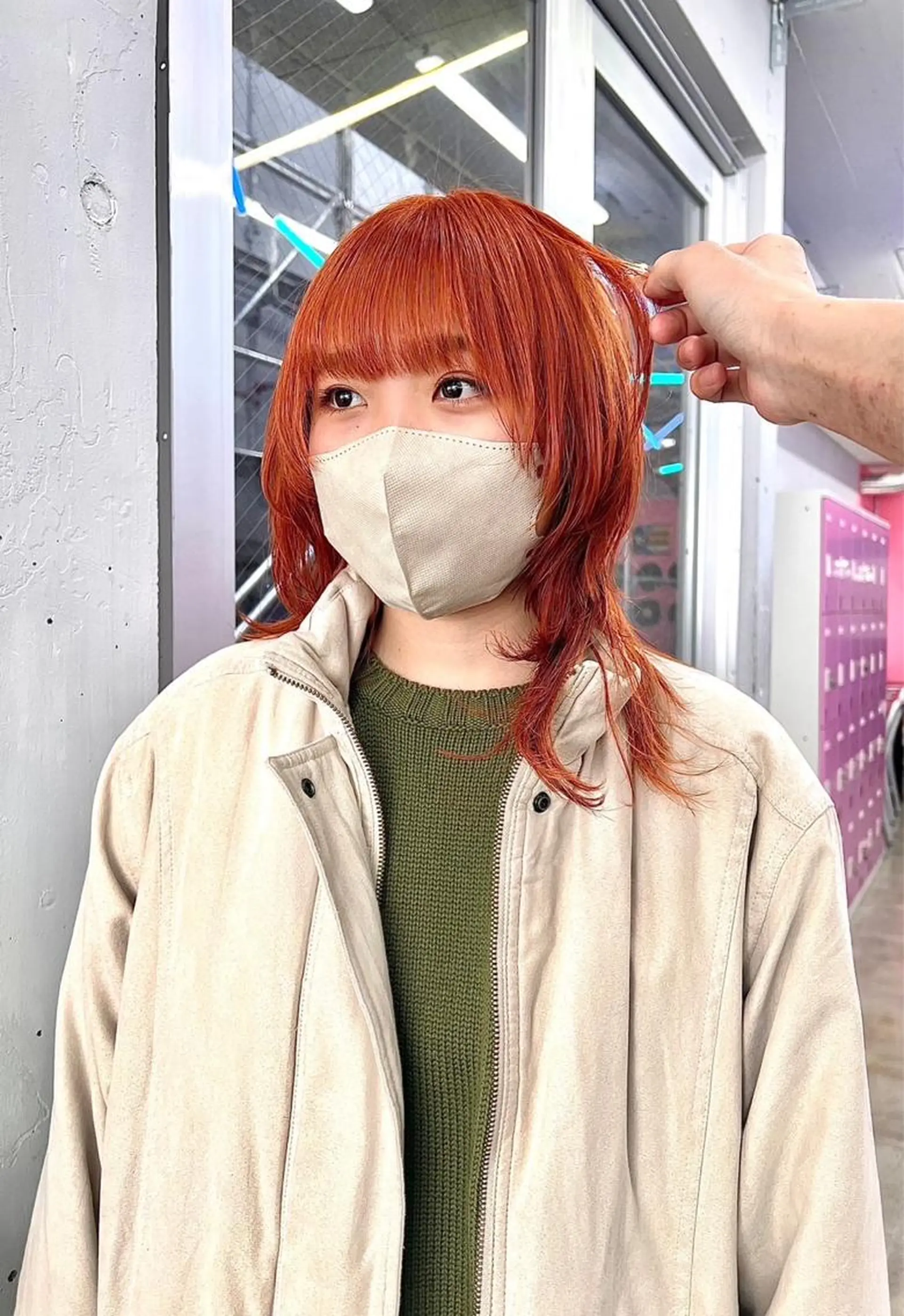 セミロング 💥ウルフカット デザインあんな💥のヘアスタイル