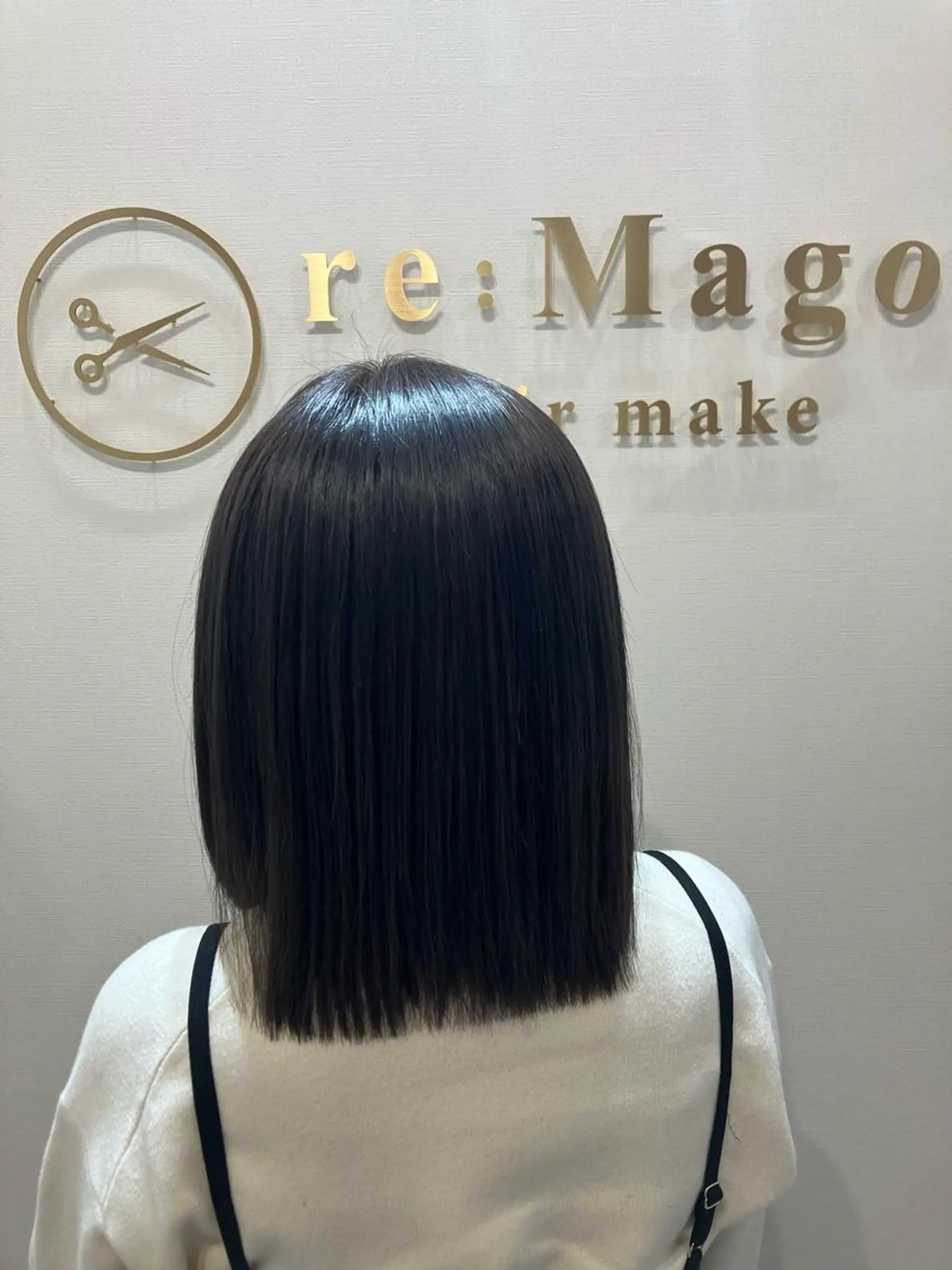 セミロング カラー ヘアアレンジ キッズ カット ヘアカラー トリートメント 横浜関内髪質改善 re:Magoのヘアスタイル