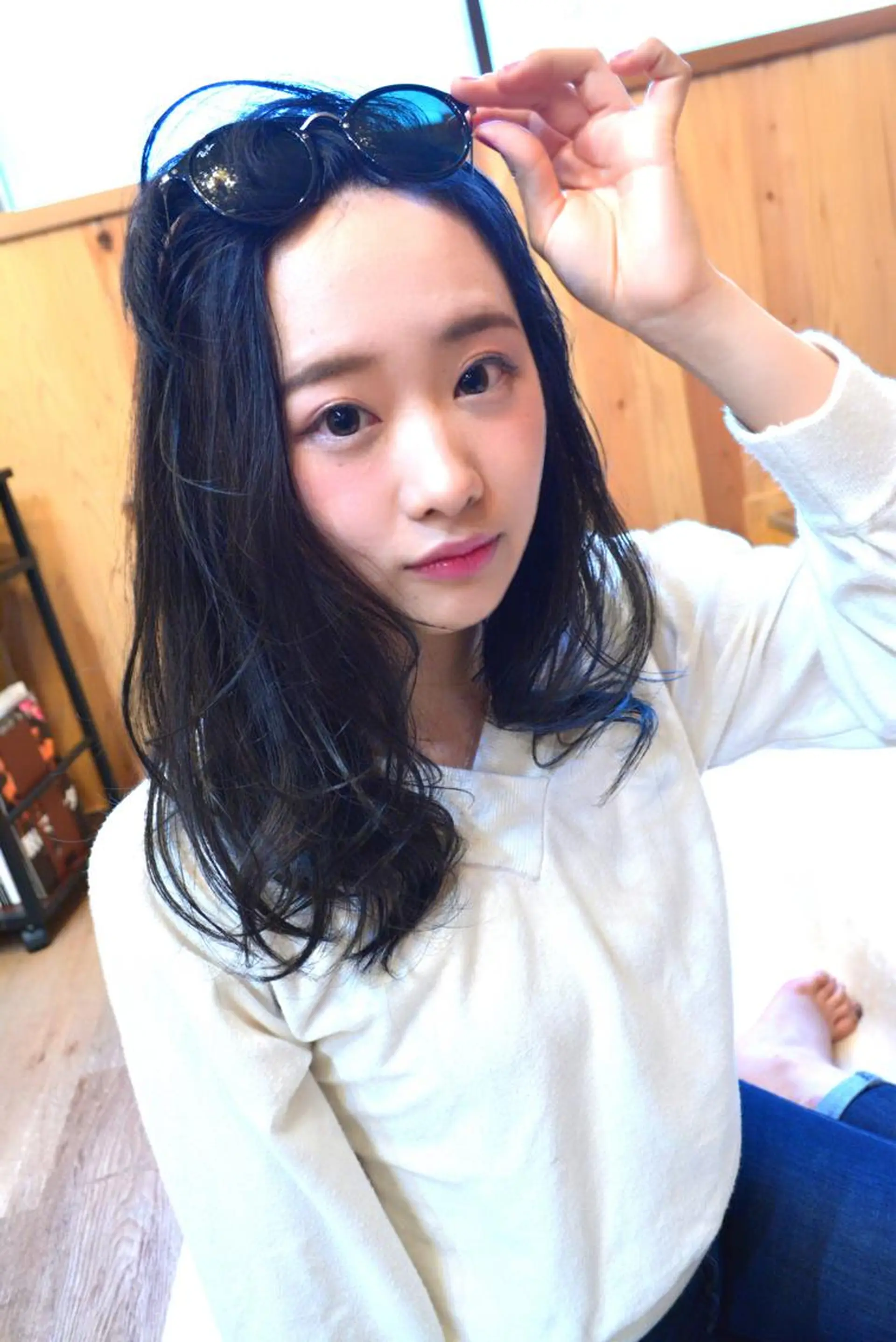 ミディアム カラー パーマ ヘアアレンジ 透明感カラー かきあげバング カット トリートメント ヘッドスパ belle chambreイブカのその他イメージ