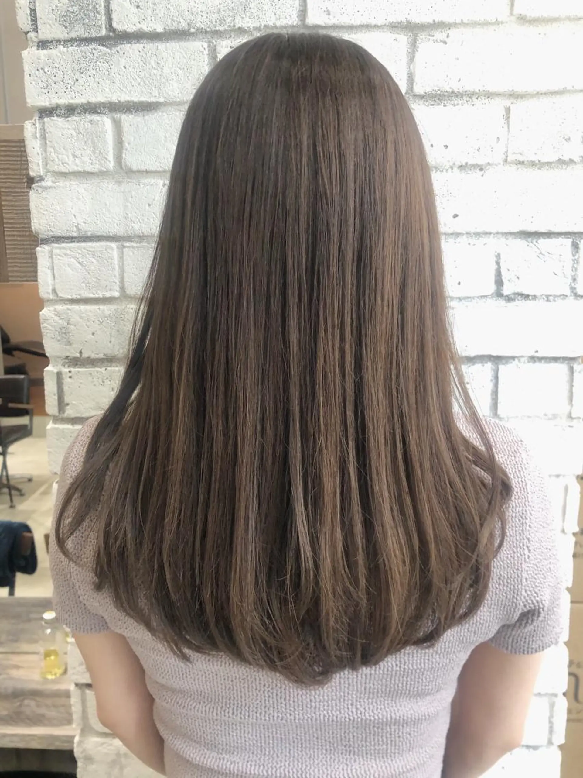 セミロング カラー アディクシーカラー ベージュカラー 🌿ニュアンス/髪質 改善🌿Fukudaのヘアスタイル