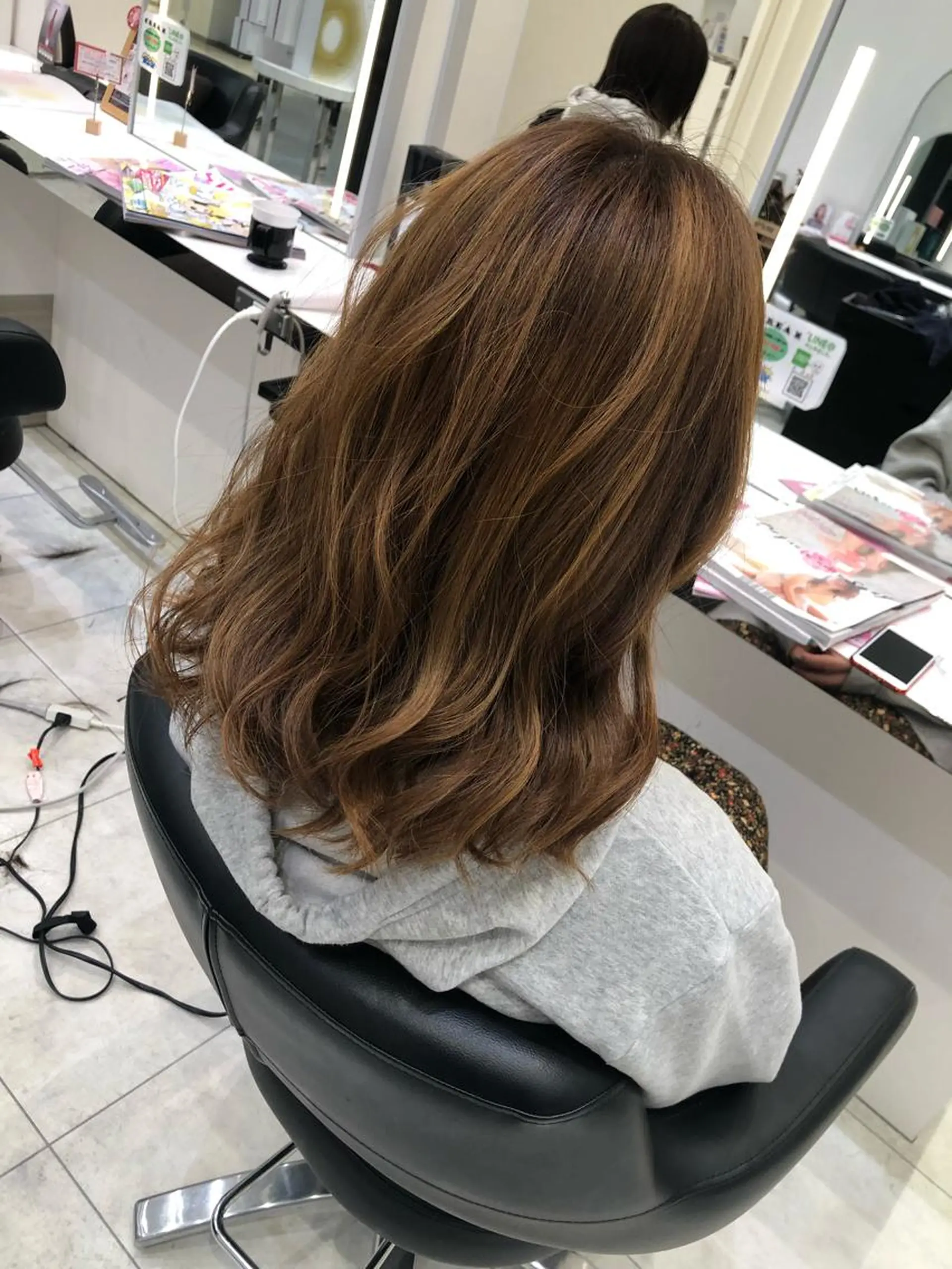 ロング 岸 保奈美のヘアスタイル
