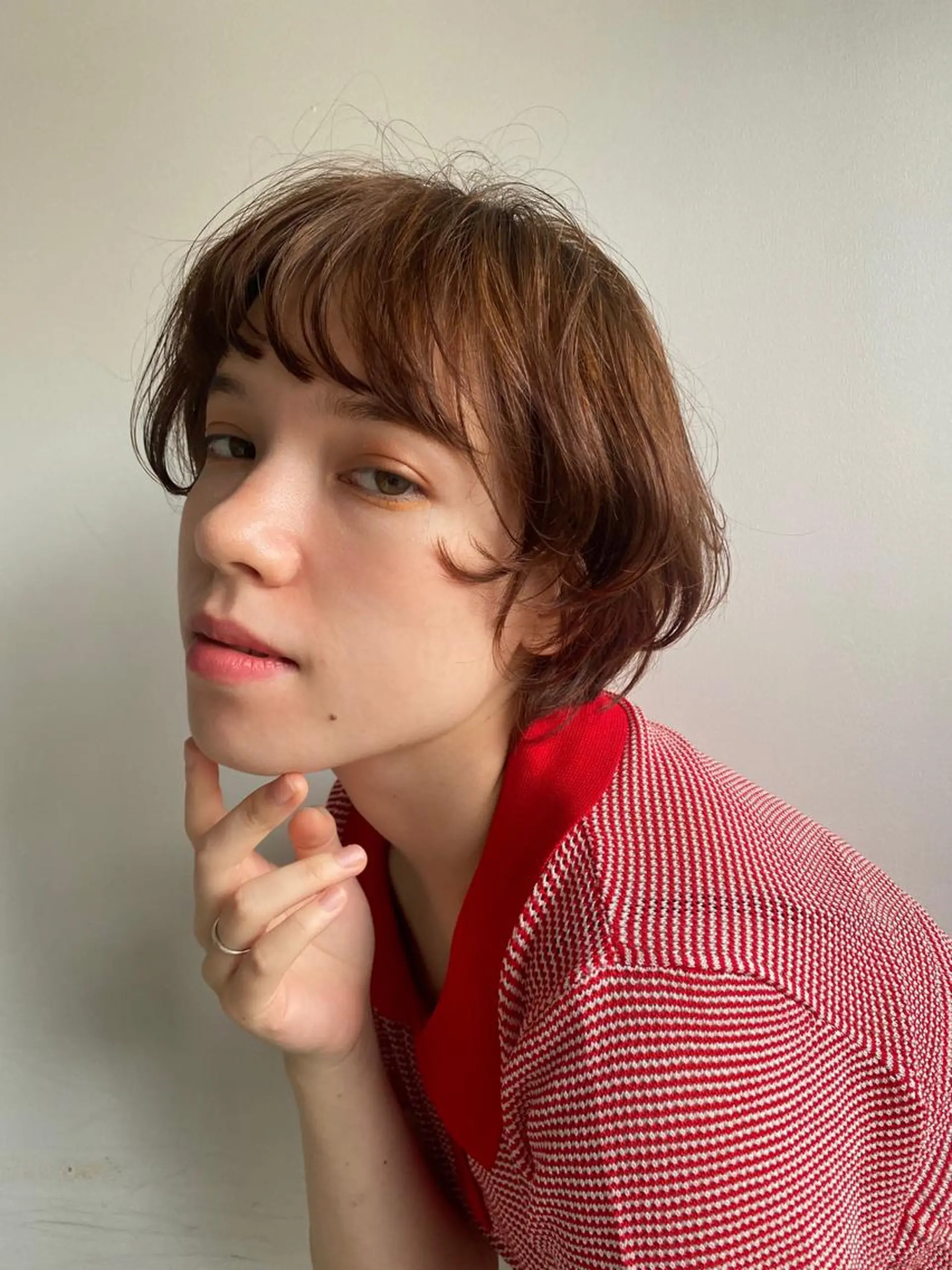 ショート カラー パーマ カット ヘアカラー トリートメント Hayashi Shioriのヘアスタイル