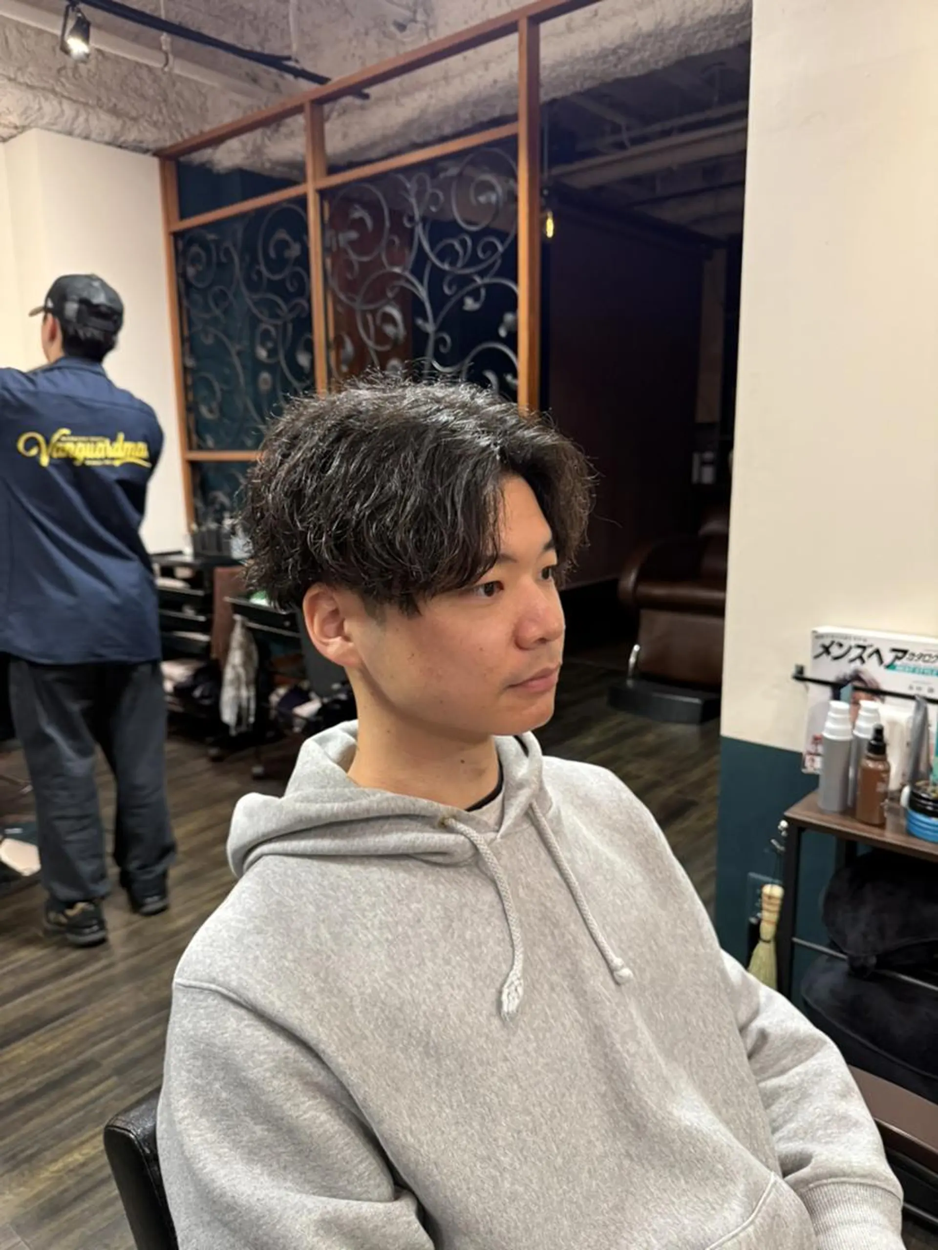 ミディアム パーマ 早稲田/メンズパーマ /カラー/松井聖虎のヘアスタイル