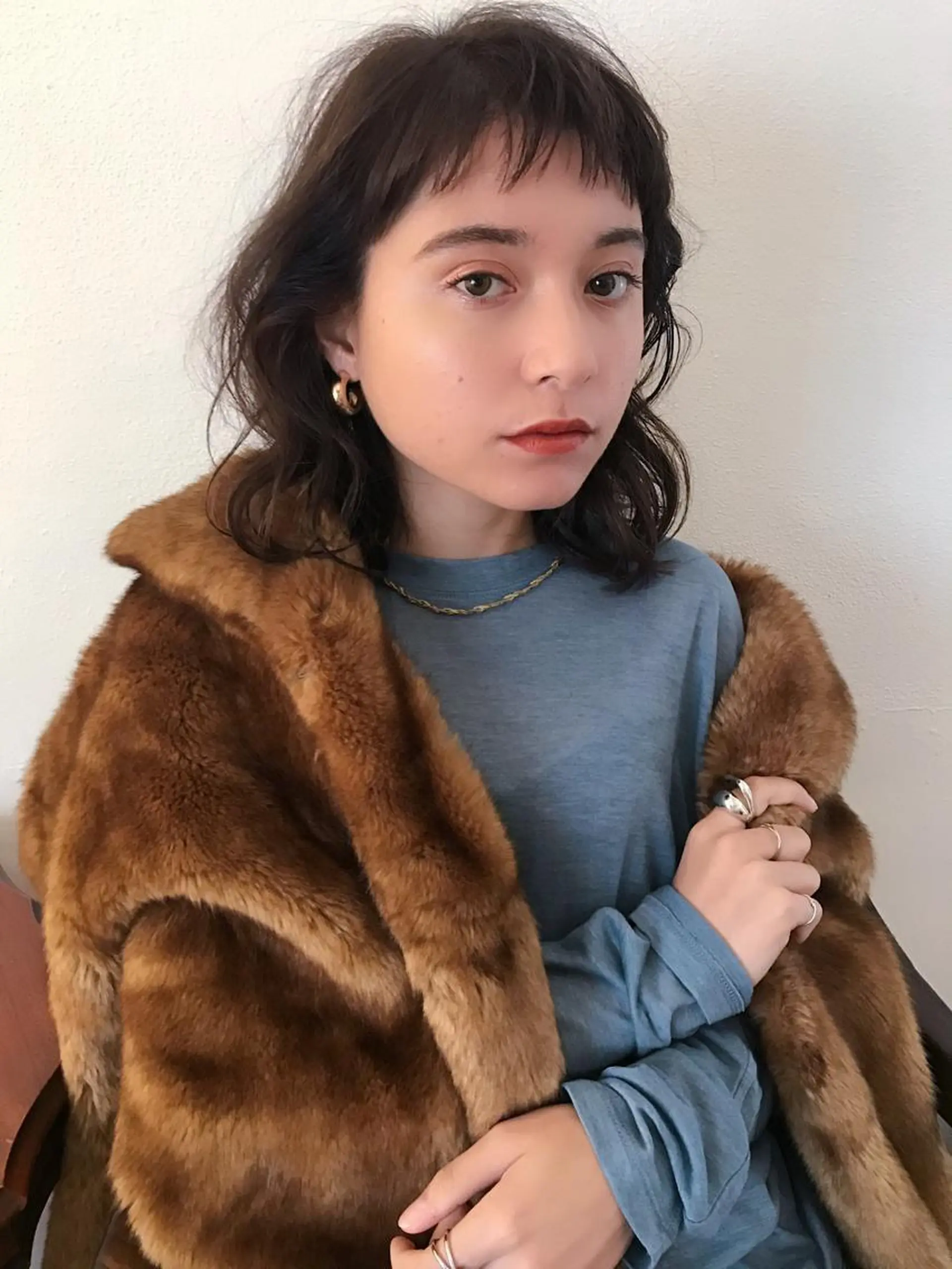 ミディアム カラー enne /YUI🥣のヘアスタイル