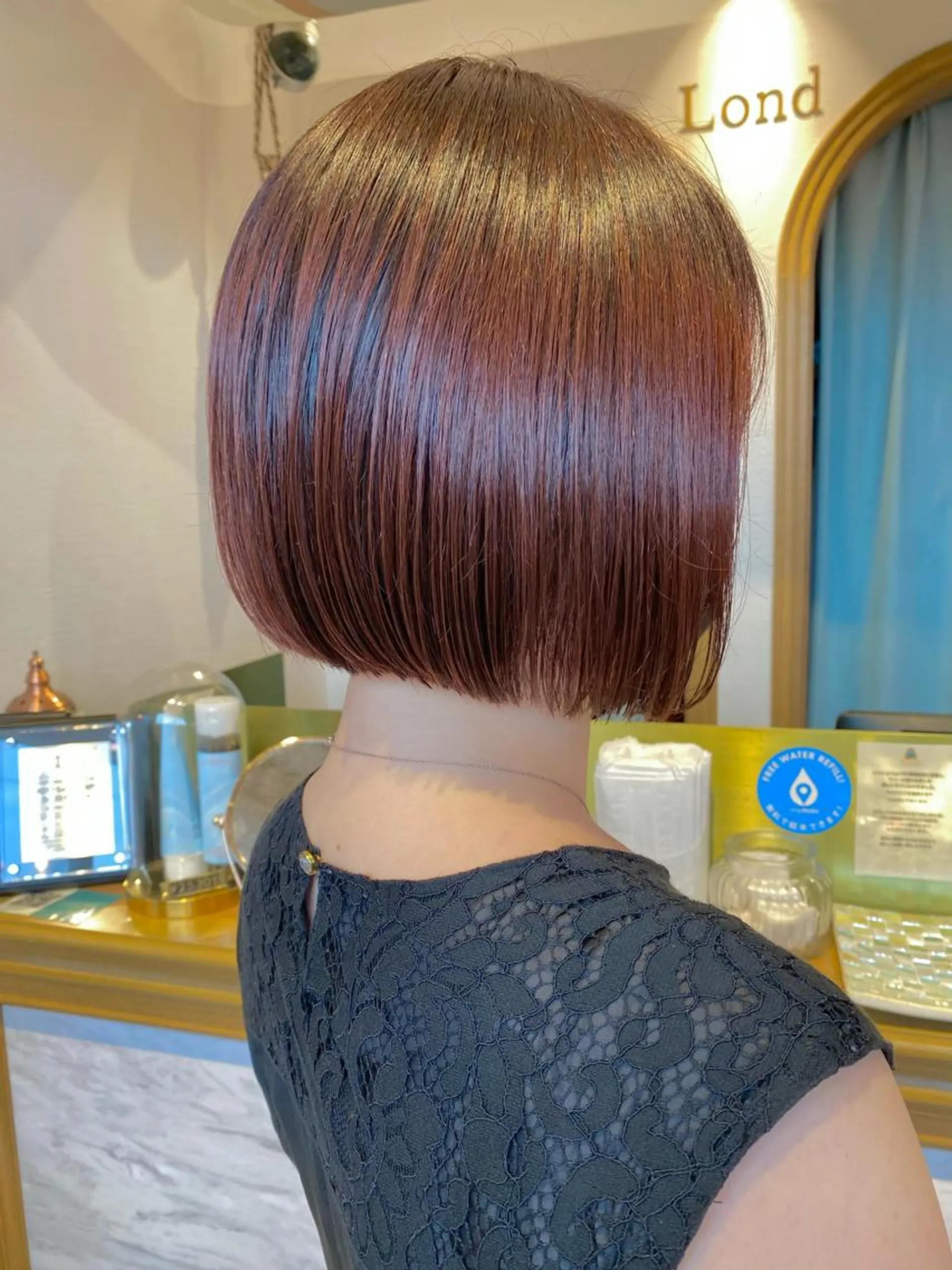 ショート カラー ブラウンカラー ピンクカラー ピンクブラウン ボブ カット ヘアカラー トリートメント レイヤーと顔まわり 大好き❣️関口拓馬のヘアスタイル