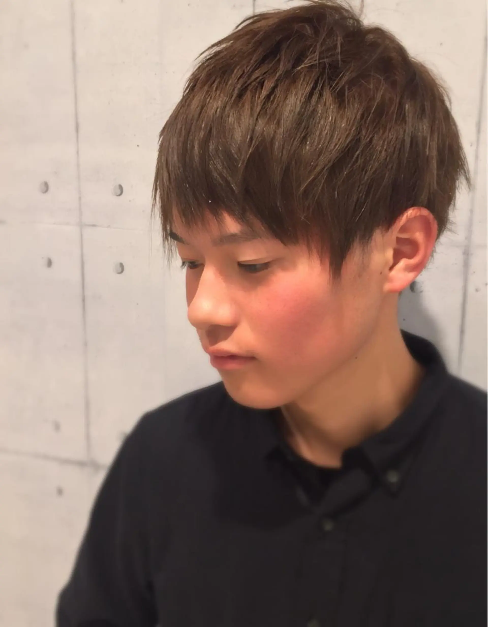 カラー メンズ アッシュ アッシュブラウン ブラウンカラー 韓・中華美女ヘア 🇰🇷×🇨🇳のヘアスタイル