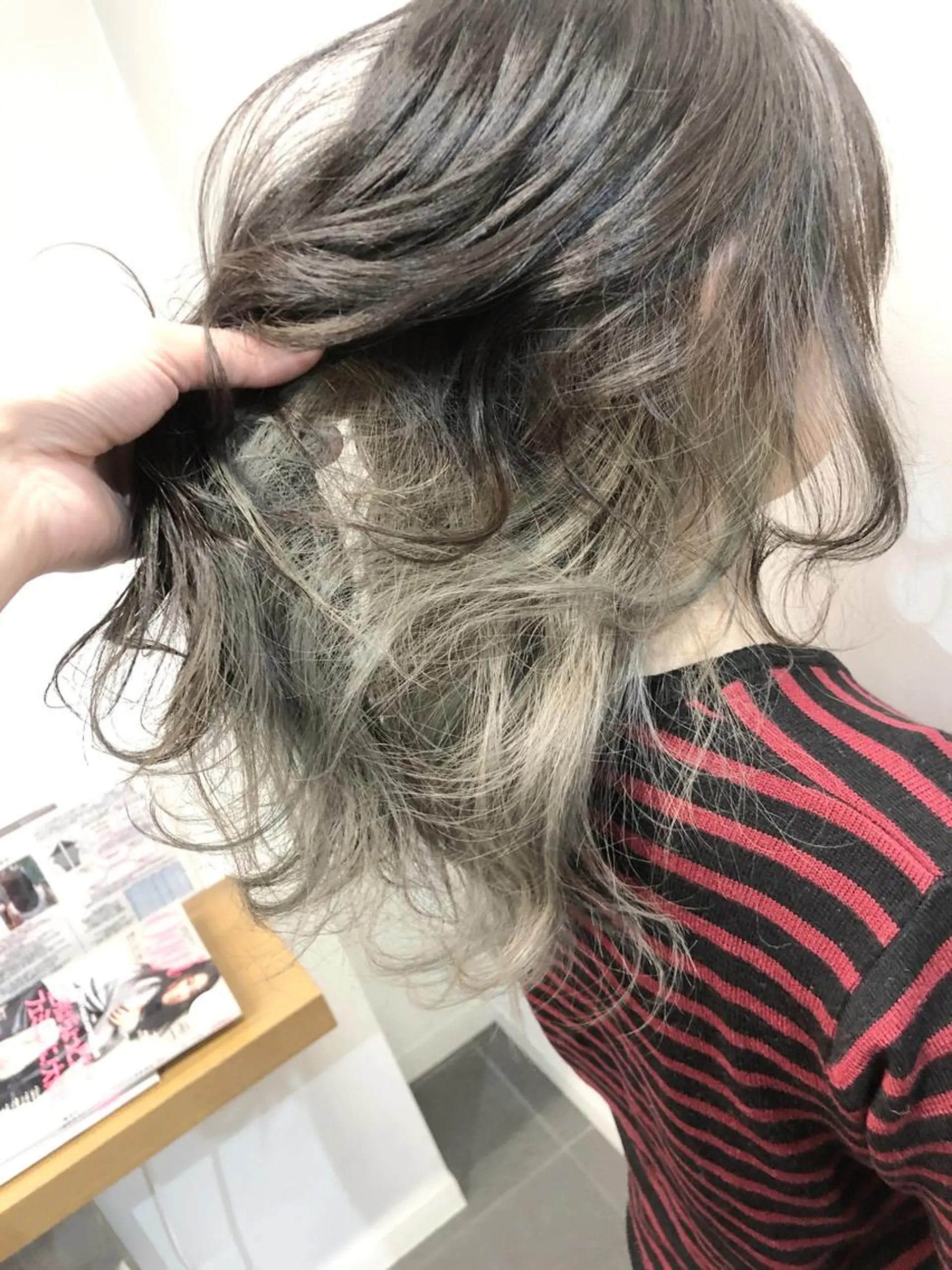 カラー ブリーチ ヘアカラー トリートメント ヘッドスパ グレージュ/髪質改善 Yamato.hのヘアスタイル