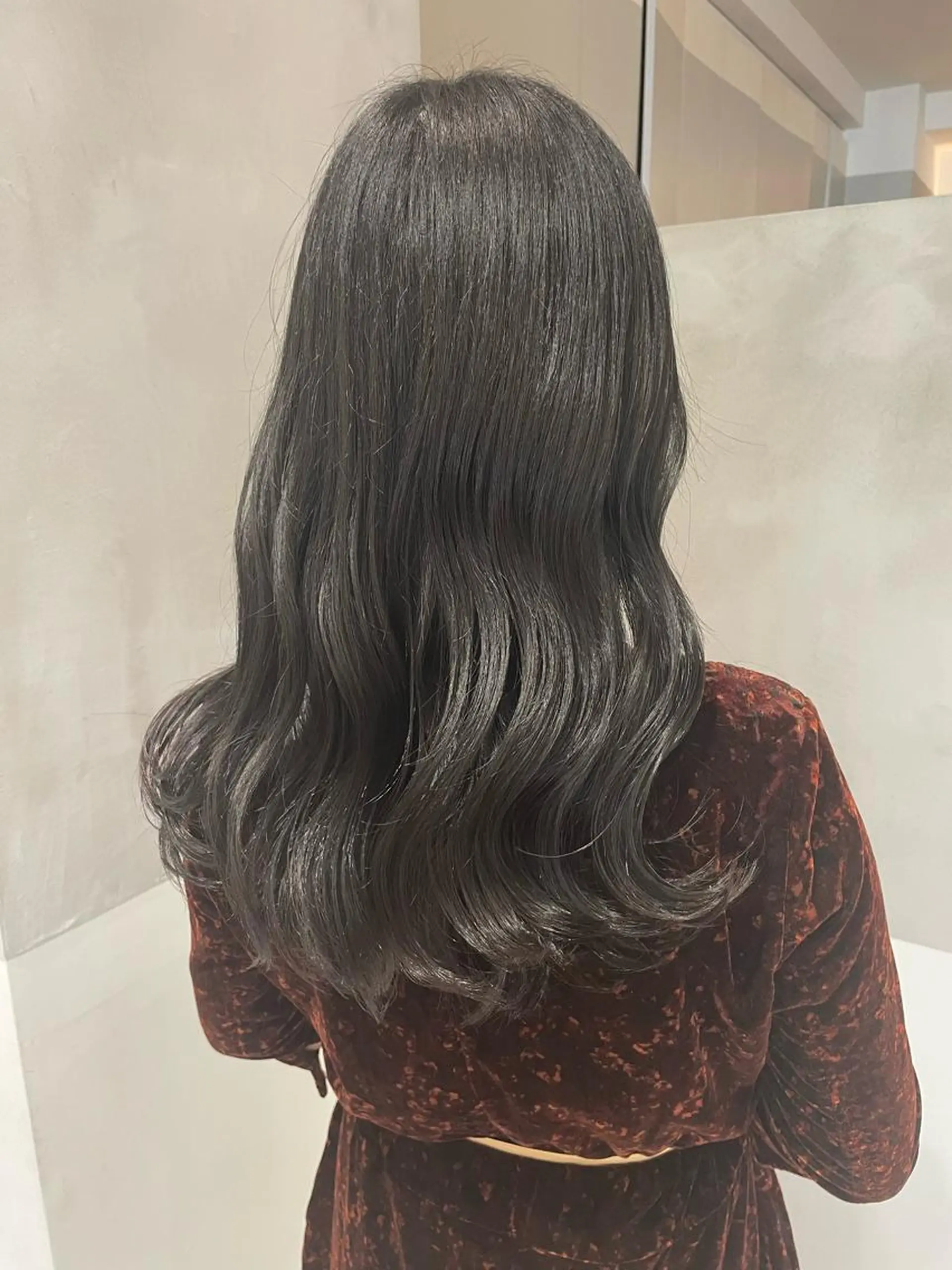 ロング カット ヘアカラー トリートメント ヘッドスパ ヘアセット オリーブ カラー✨有坂映哉のヘアスタイル