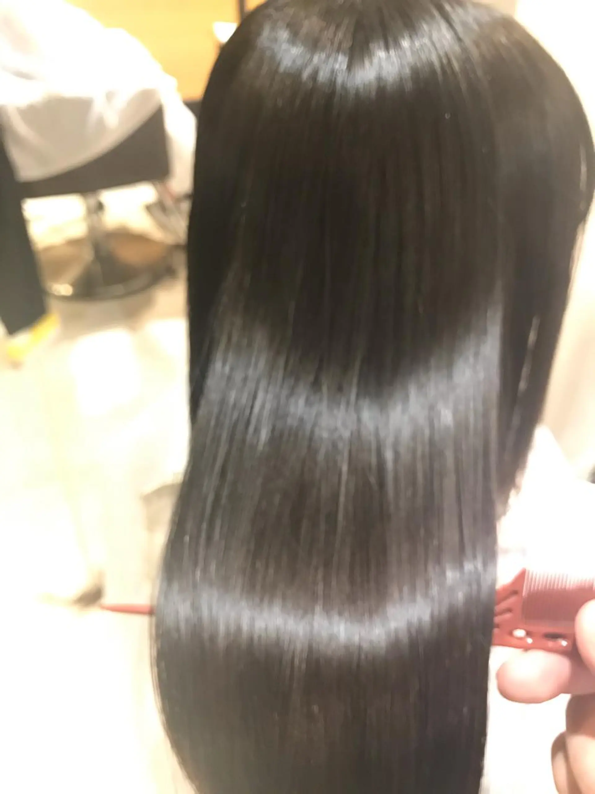 セミロング 美髪縮毛矯正No1 toshiのヘアスタイル