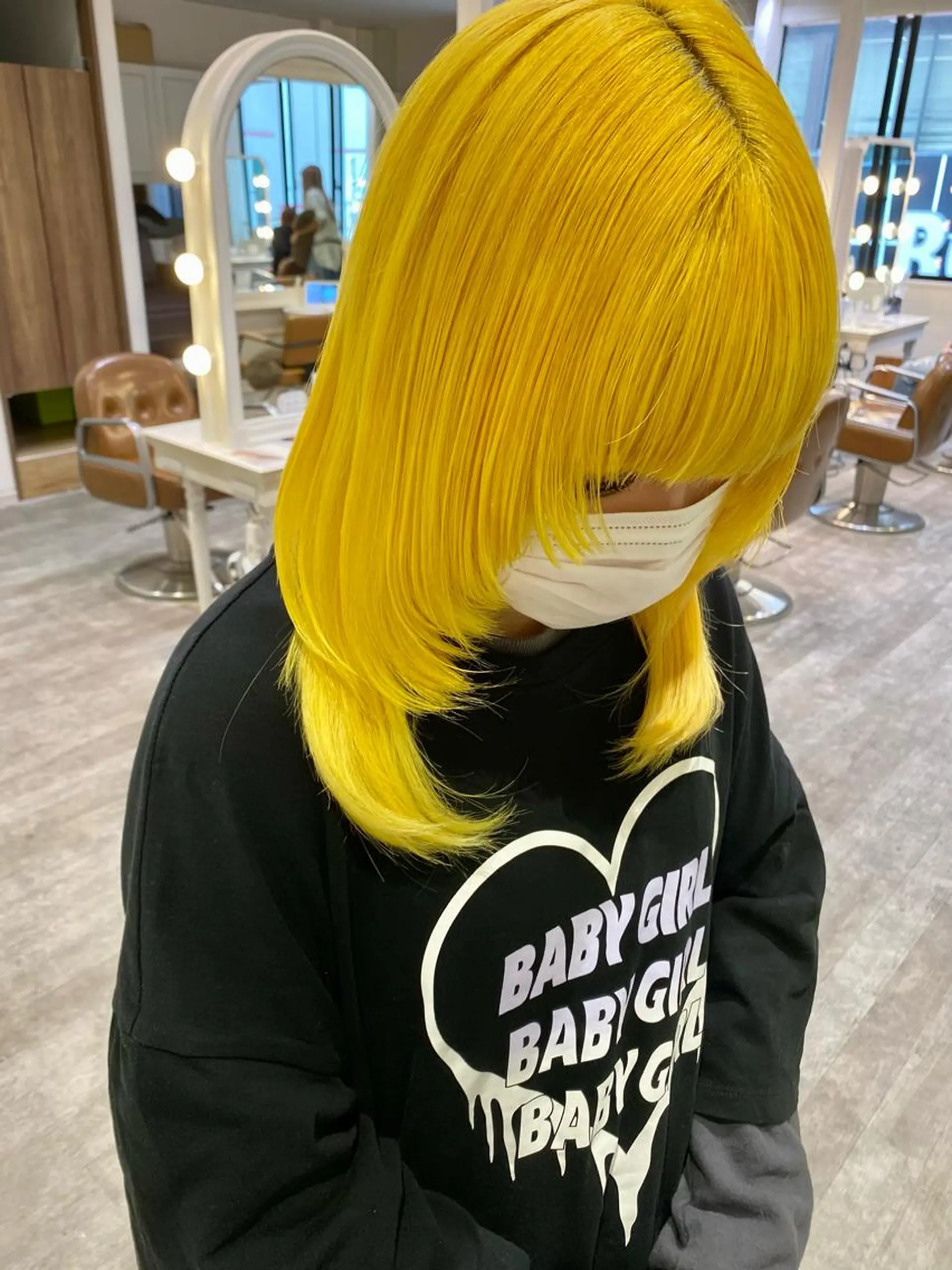 セミロング ヘアカラー トリートメント 横浜🍒ルーツカラー エクステ／RIEのヘアスタイル