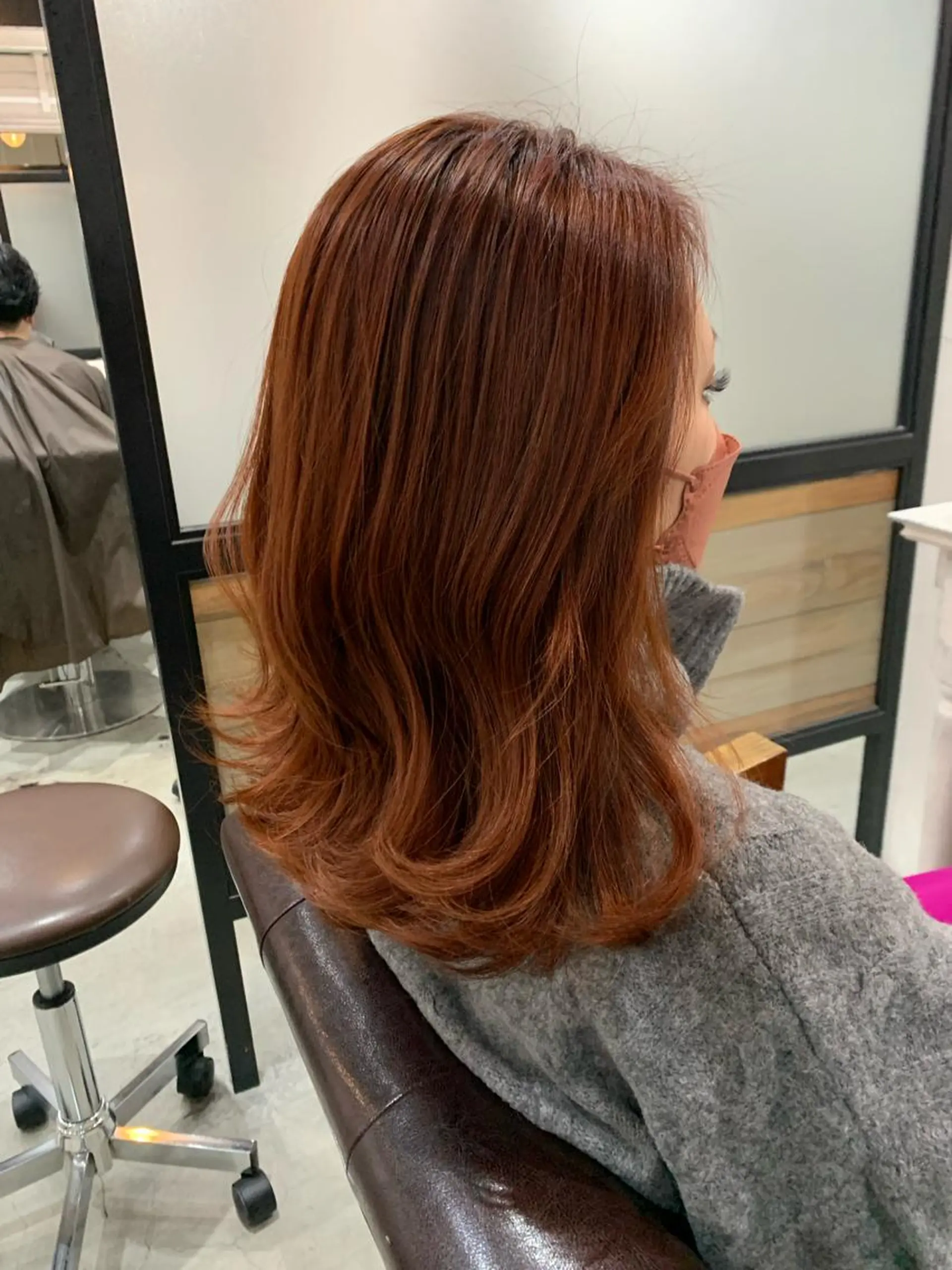 セミロング カラー ヘアアレンジ ヘアカラー トリートメント kei🤎ベージュ /透明感カラー/博多のヘアスタイル