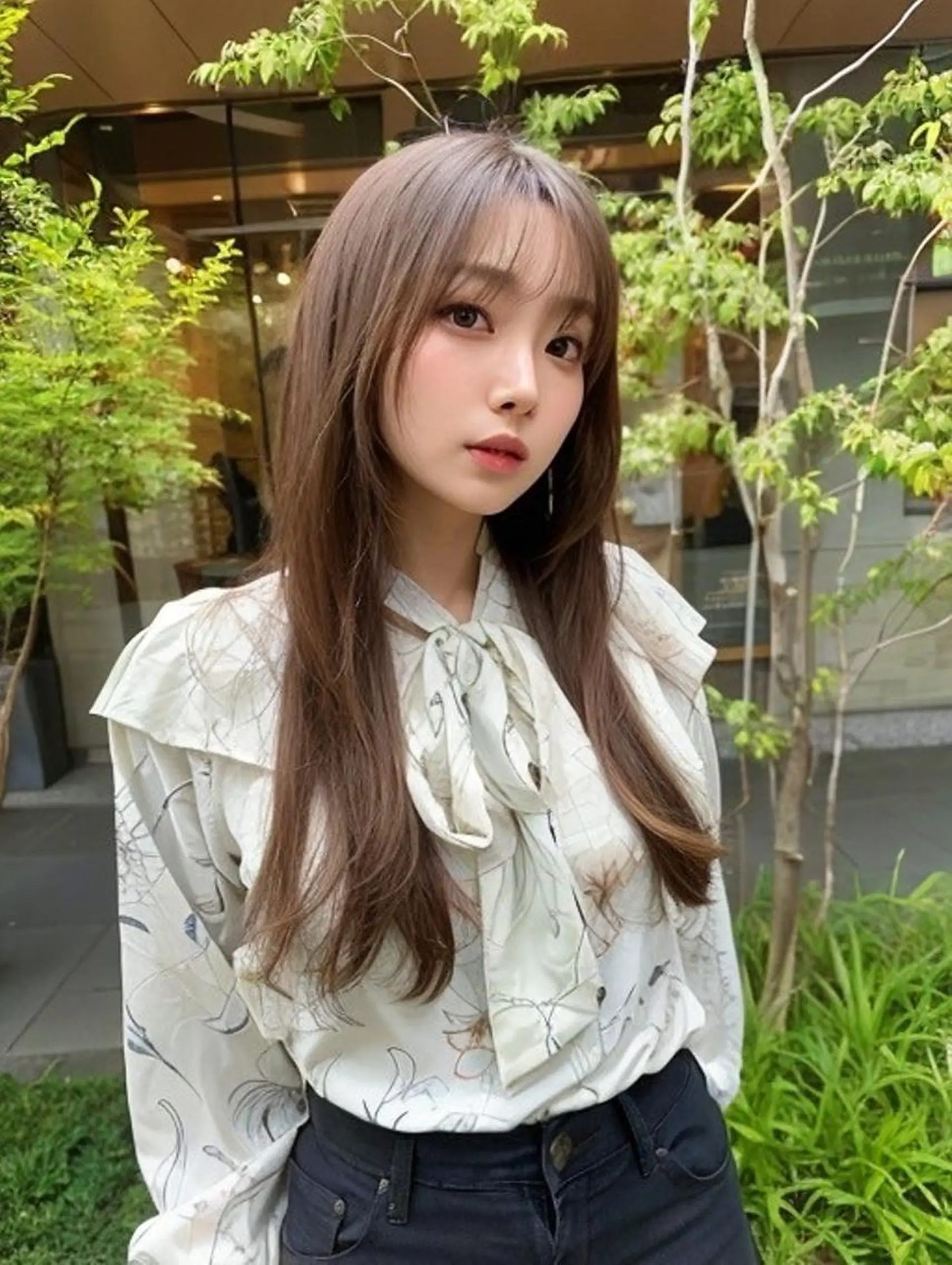 ロング カラー ヘアアレンジ 透明感爆モテカラー Hitoshiのヘアスタイル