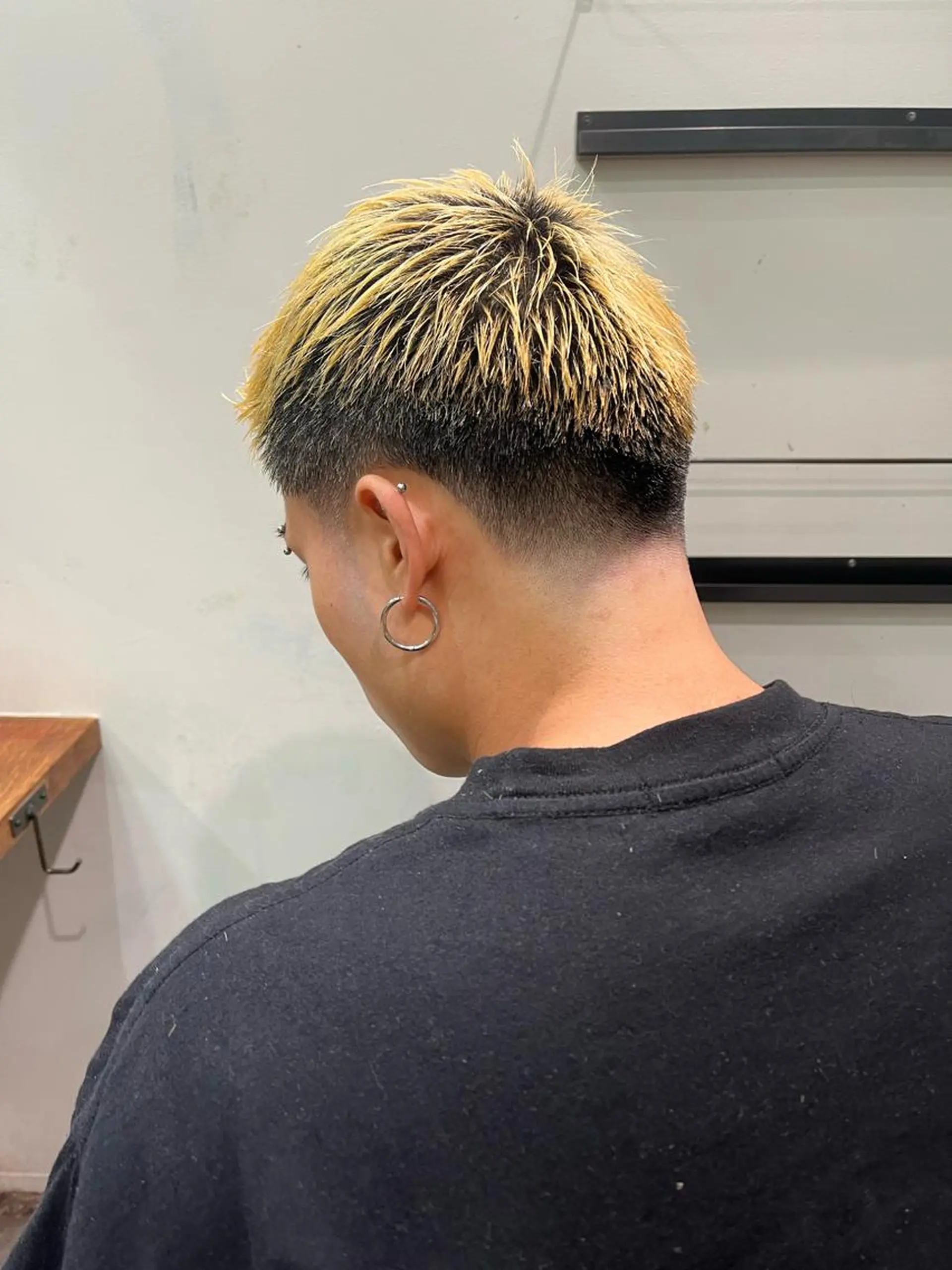 ショート パーマ メンズ アイブロウ フェードカット 京都駅メンズカット/ パーマ/Keigoのヘアスタイル